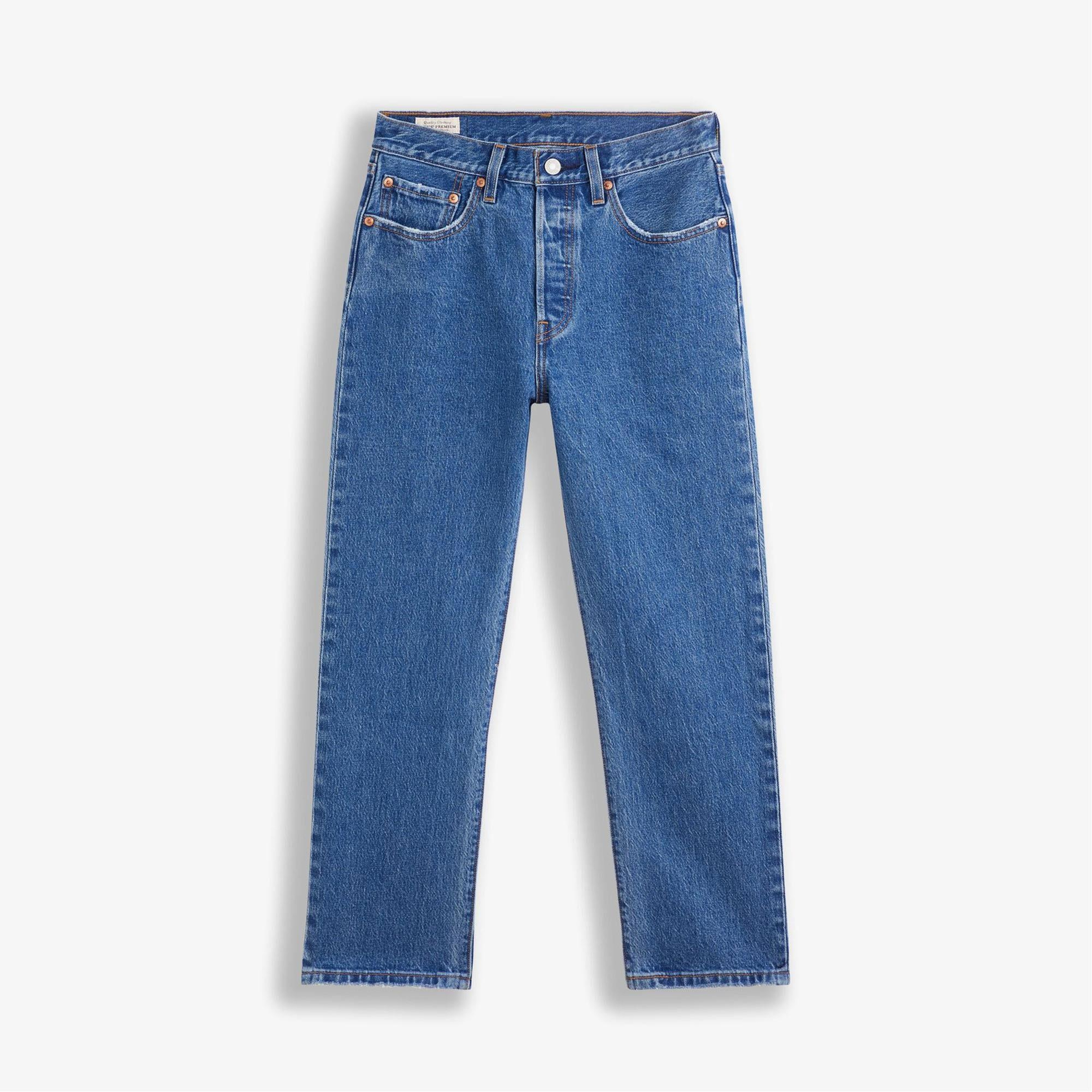 Levi's 501 Crop Jazz Pop Kadın Mavi Jean
