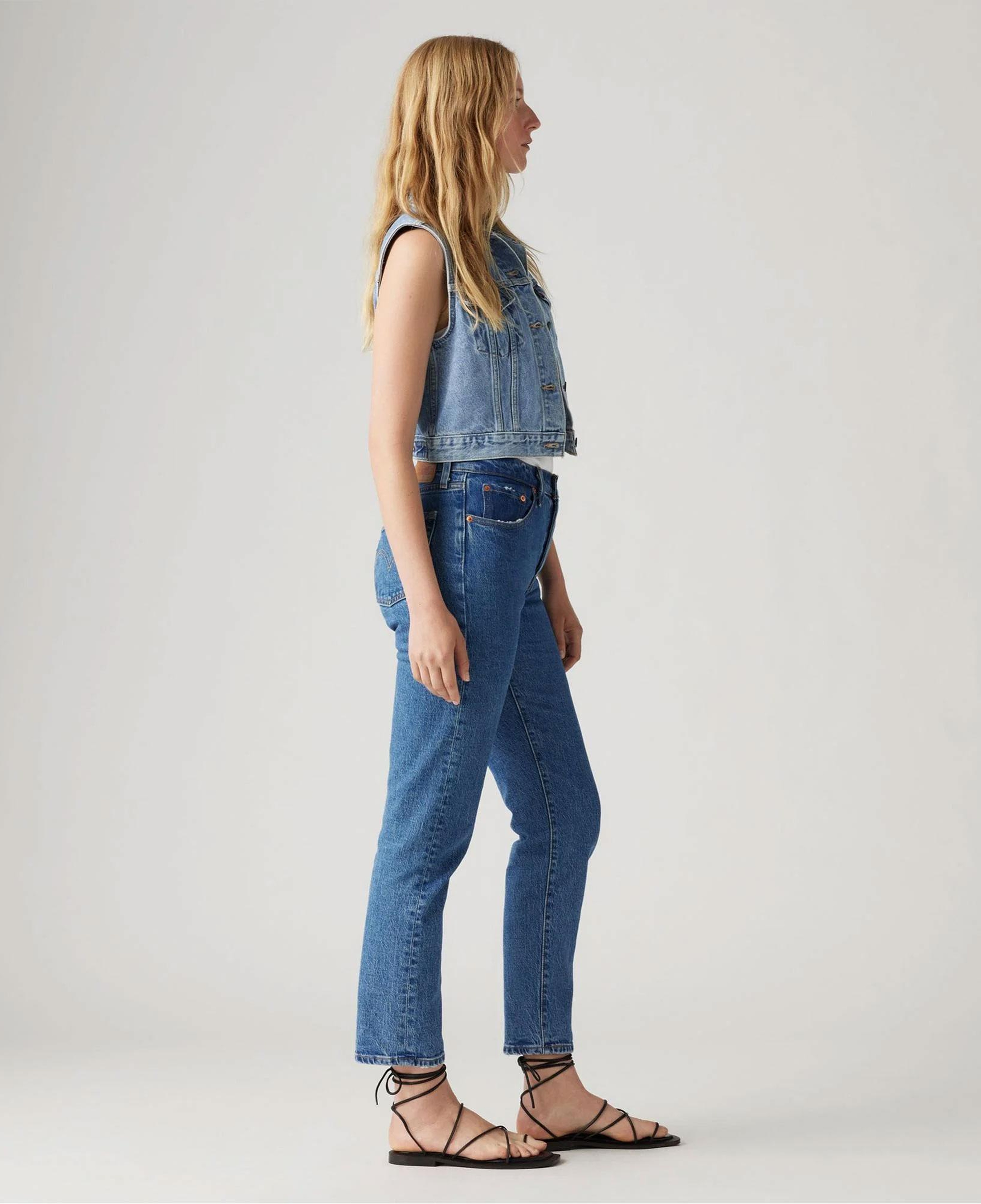 Levi's 501 Crop Jazz Pop Kadın Mavi Jean