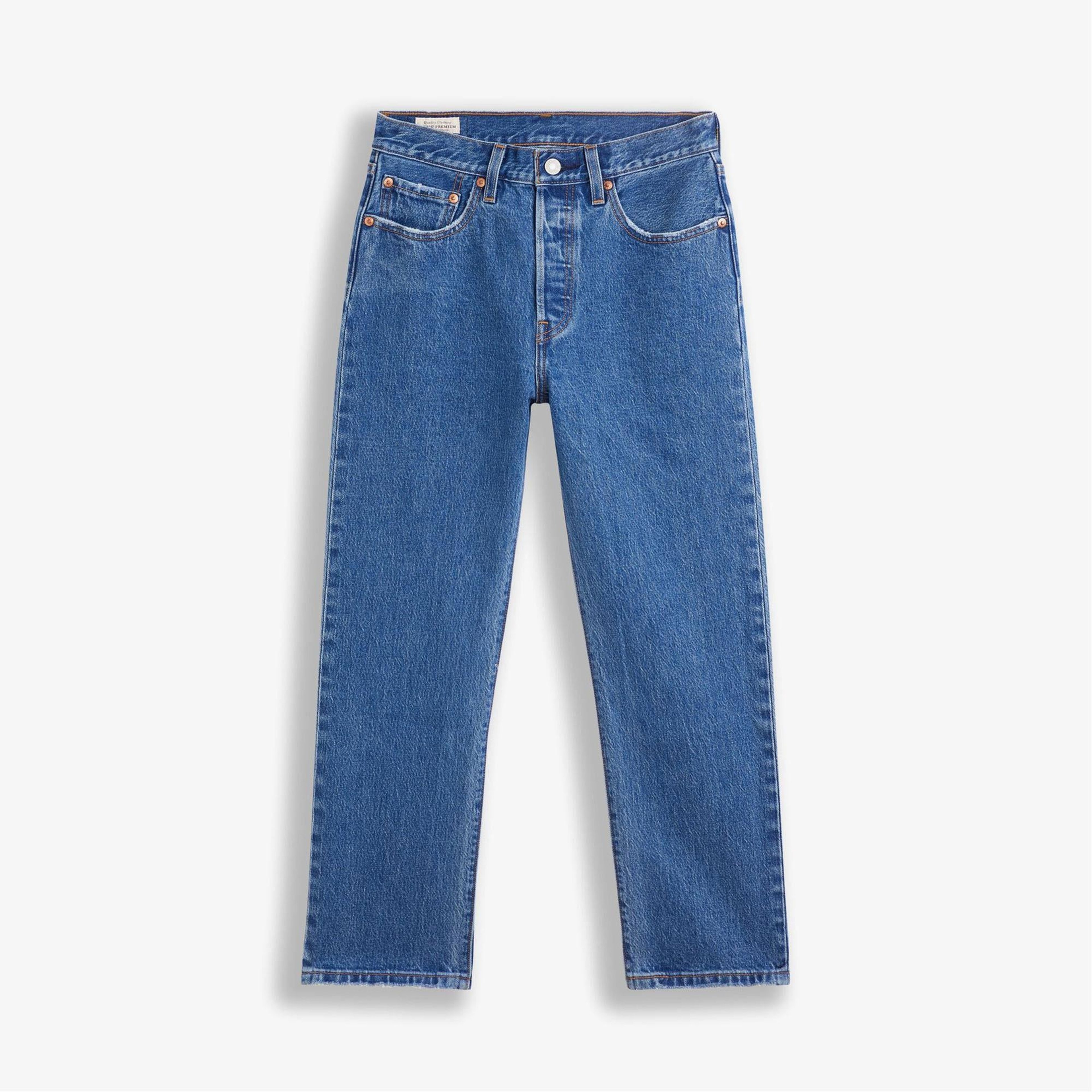 Levi's 501 Crop Jazz Pop Kadın Mavi Jean