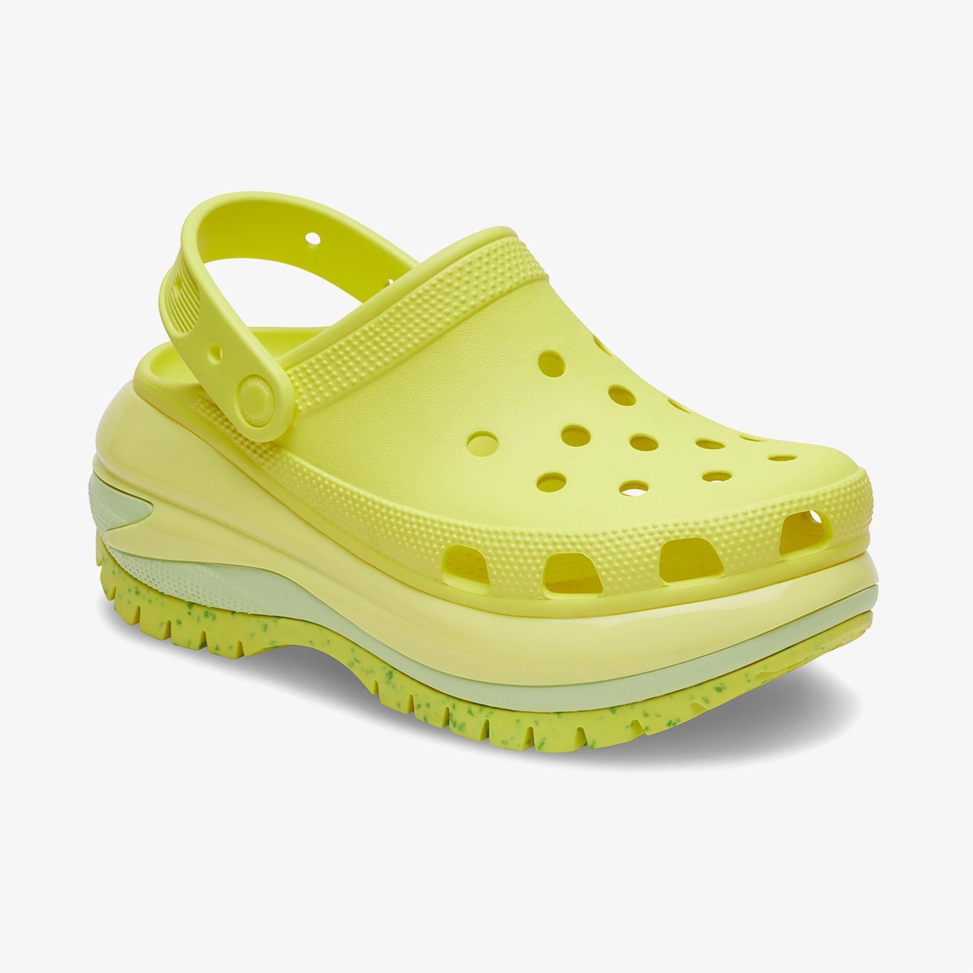Crocs Classic Mega Crush Kadın Sarı Terlik