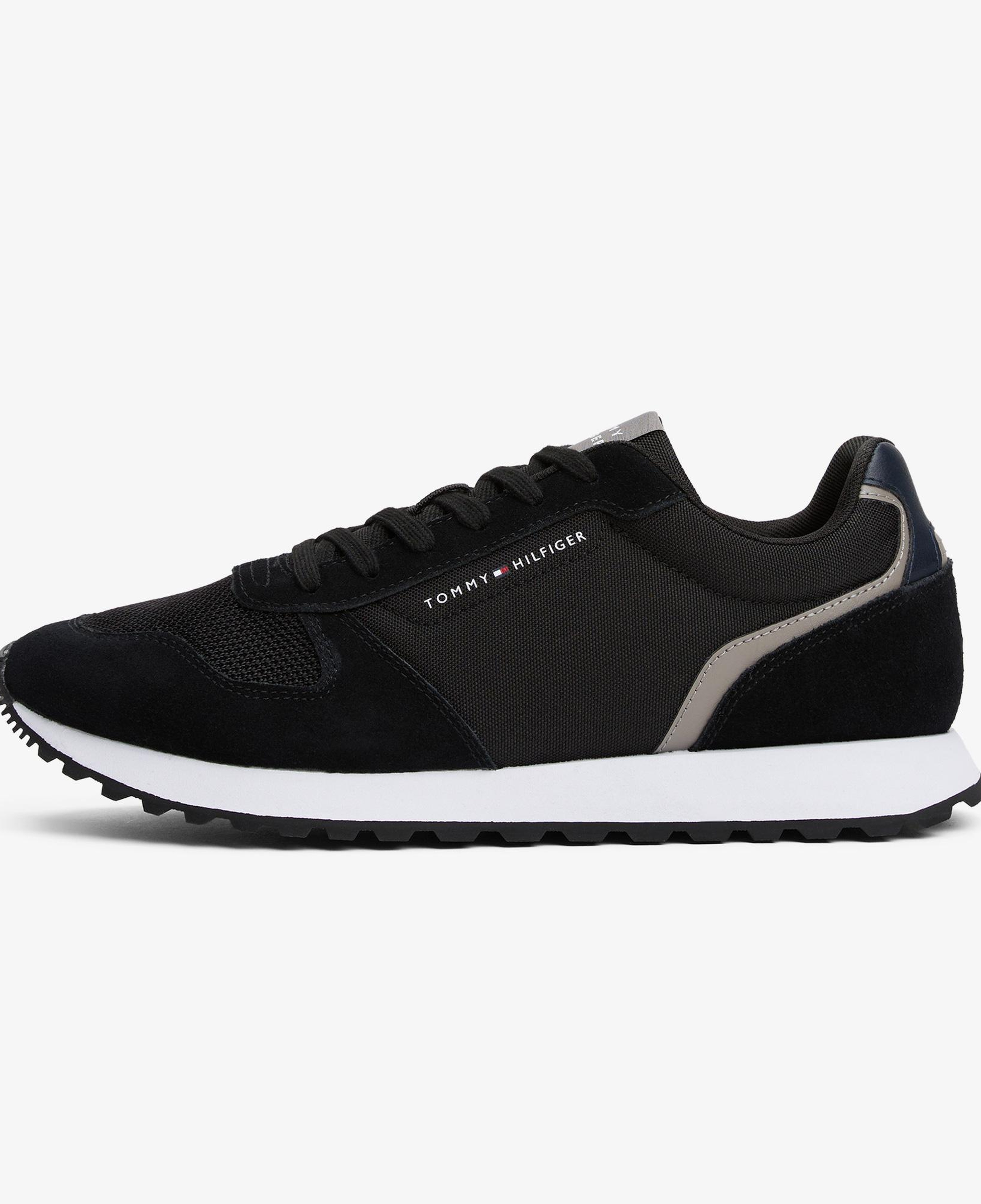 Tommy Hilfiger Suede Erkek Siyah Spor Ayakkabı