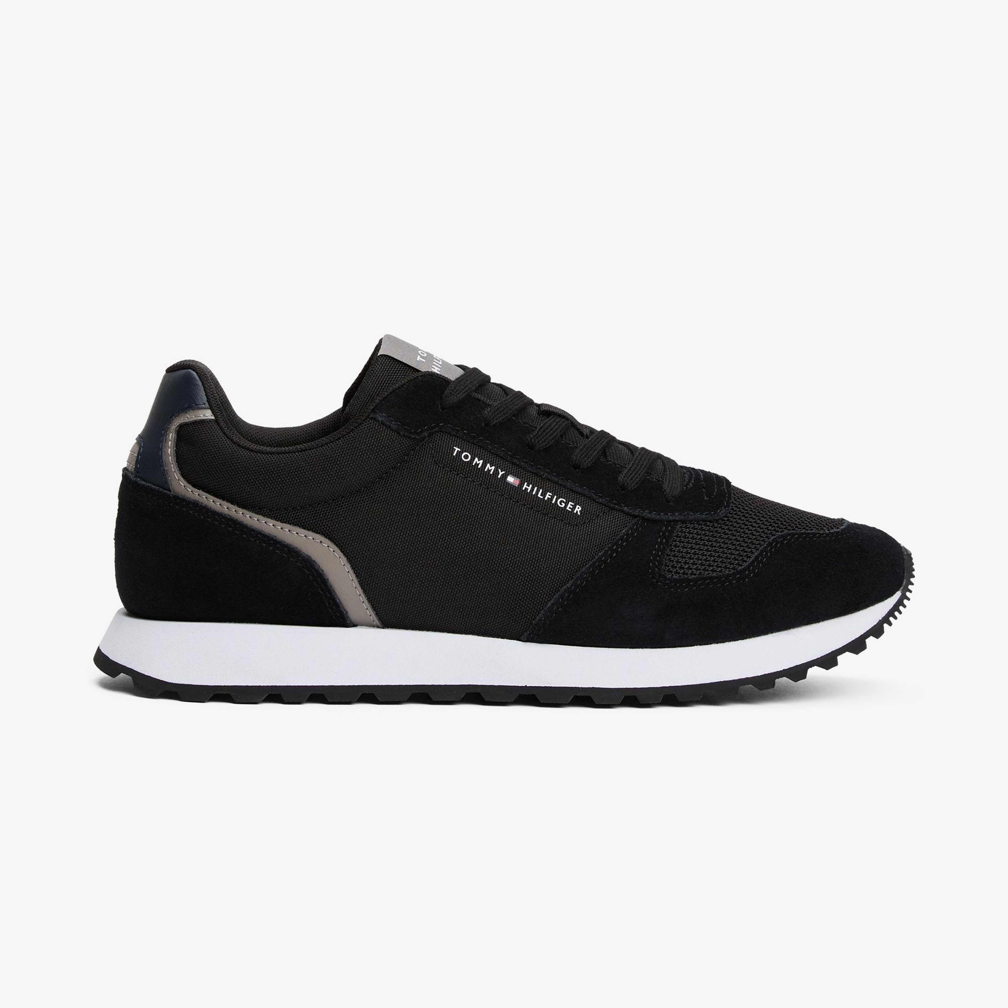 Tommy Hilfiger Suede Erkek Siyah Spor Ayakkabı