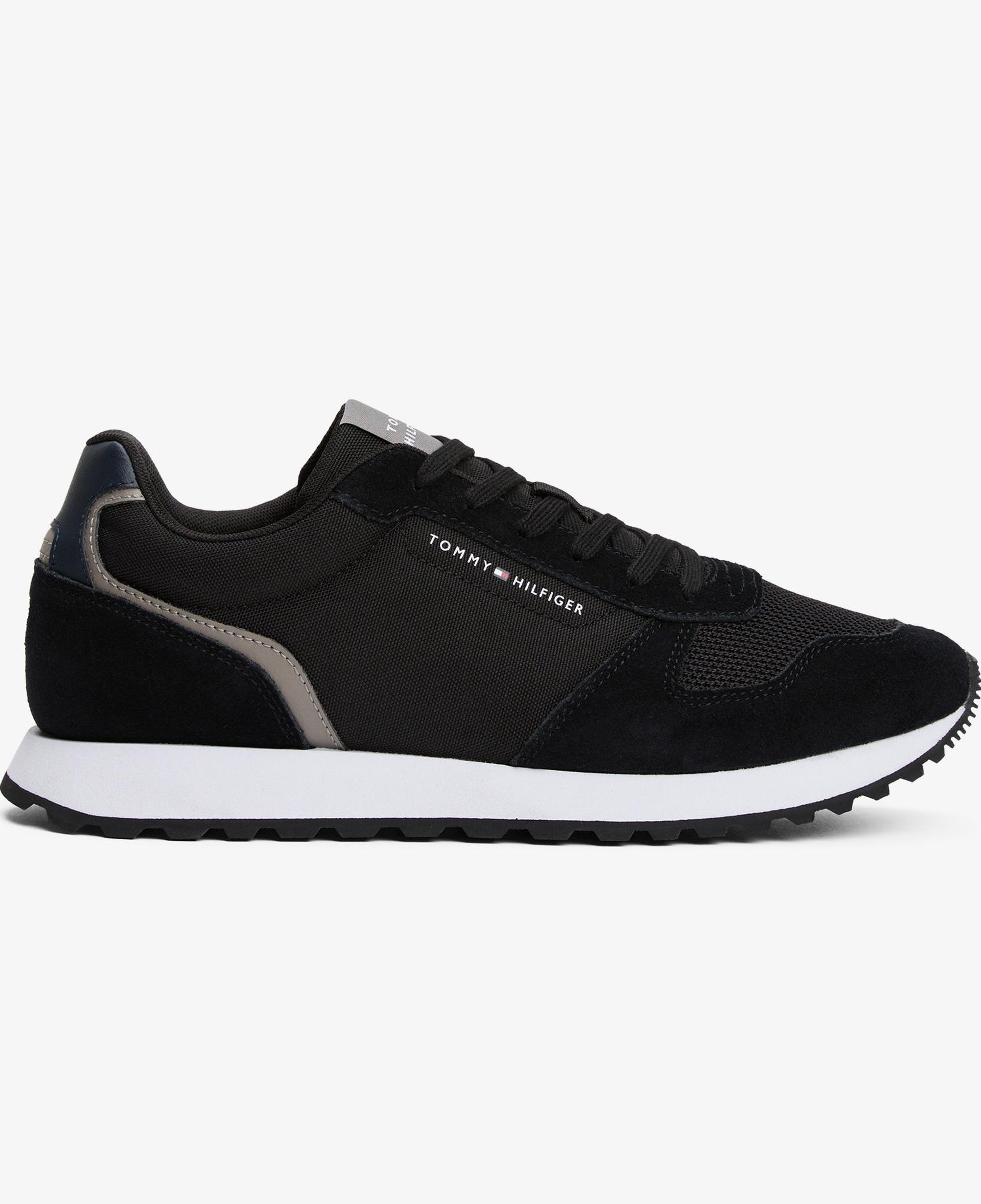 Tommy Hilfiger Suede Erkek Siyah Spor Ayakkabı
