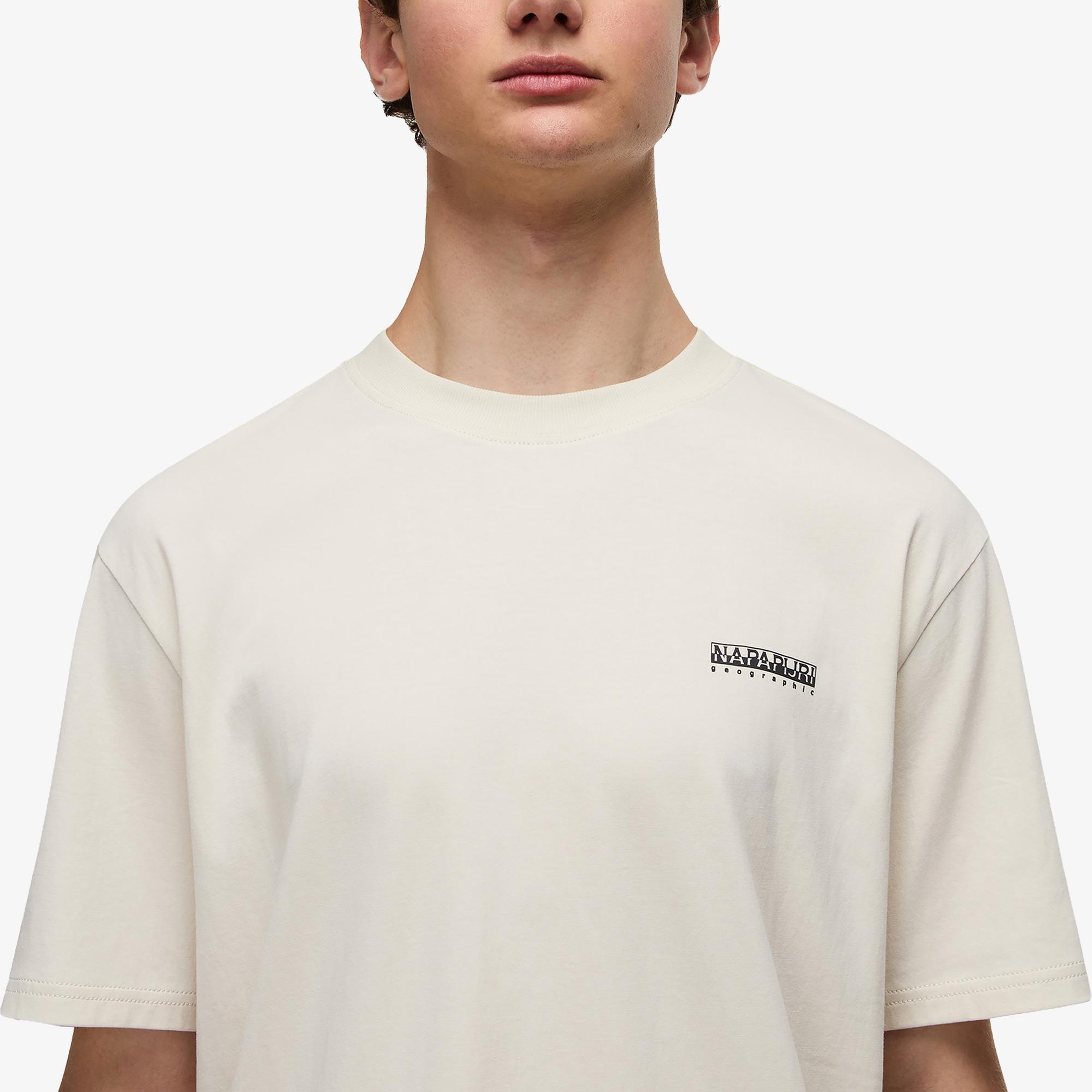 Napapijri S-Small Box Erkek Bej T-Shirt