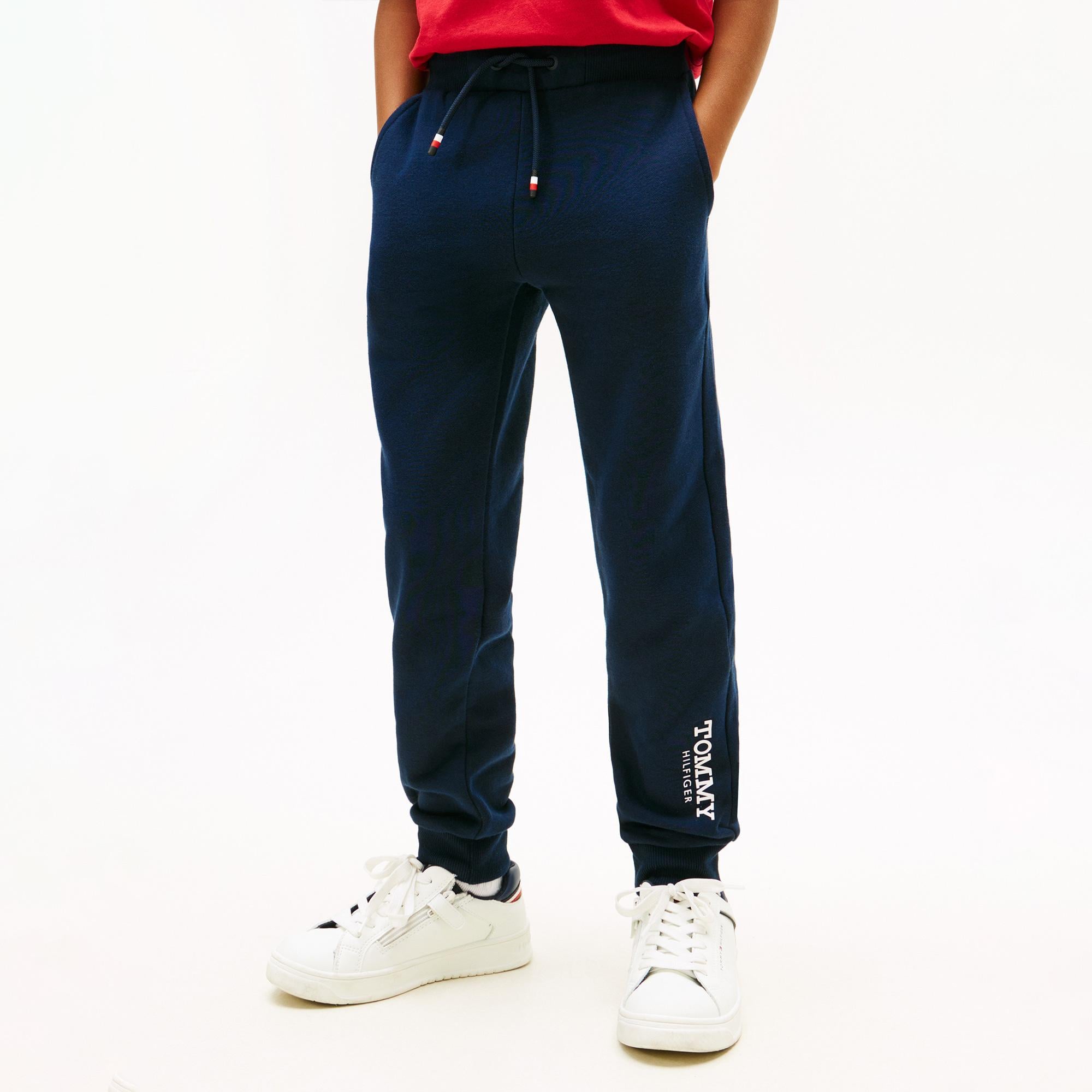 Tommy Hilfiger Monotype Print Graphic Çocuk Mavi Eşofman Altı