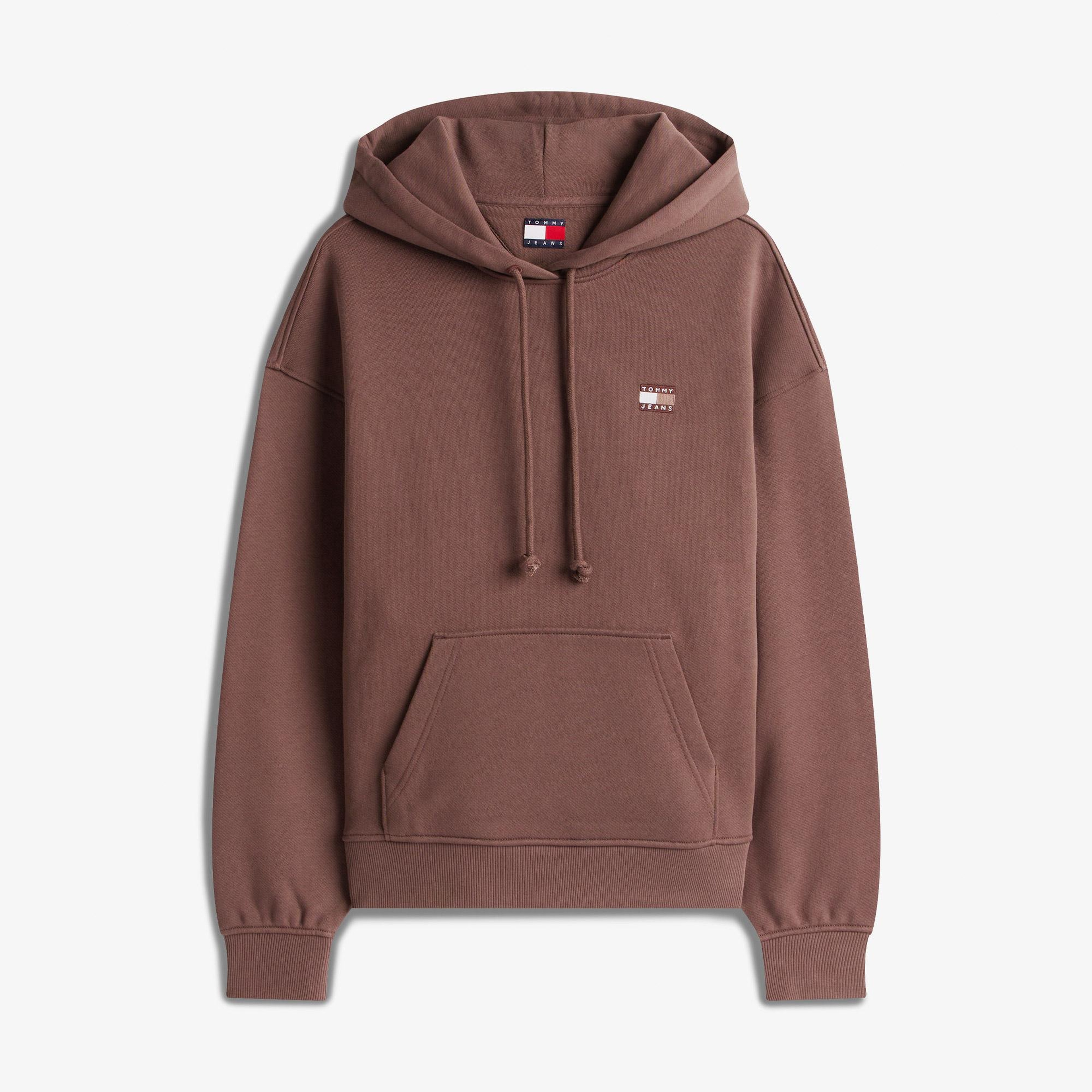 Tommy Hilfiger Bxy Badge Kadın Kahverengi Sweatshirt