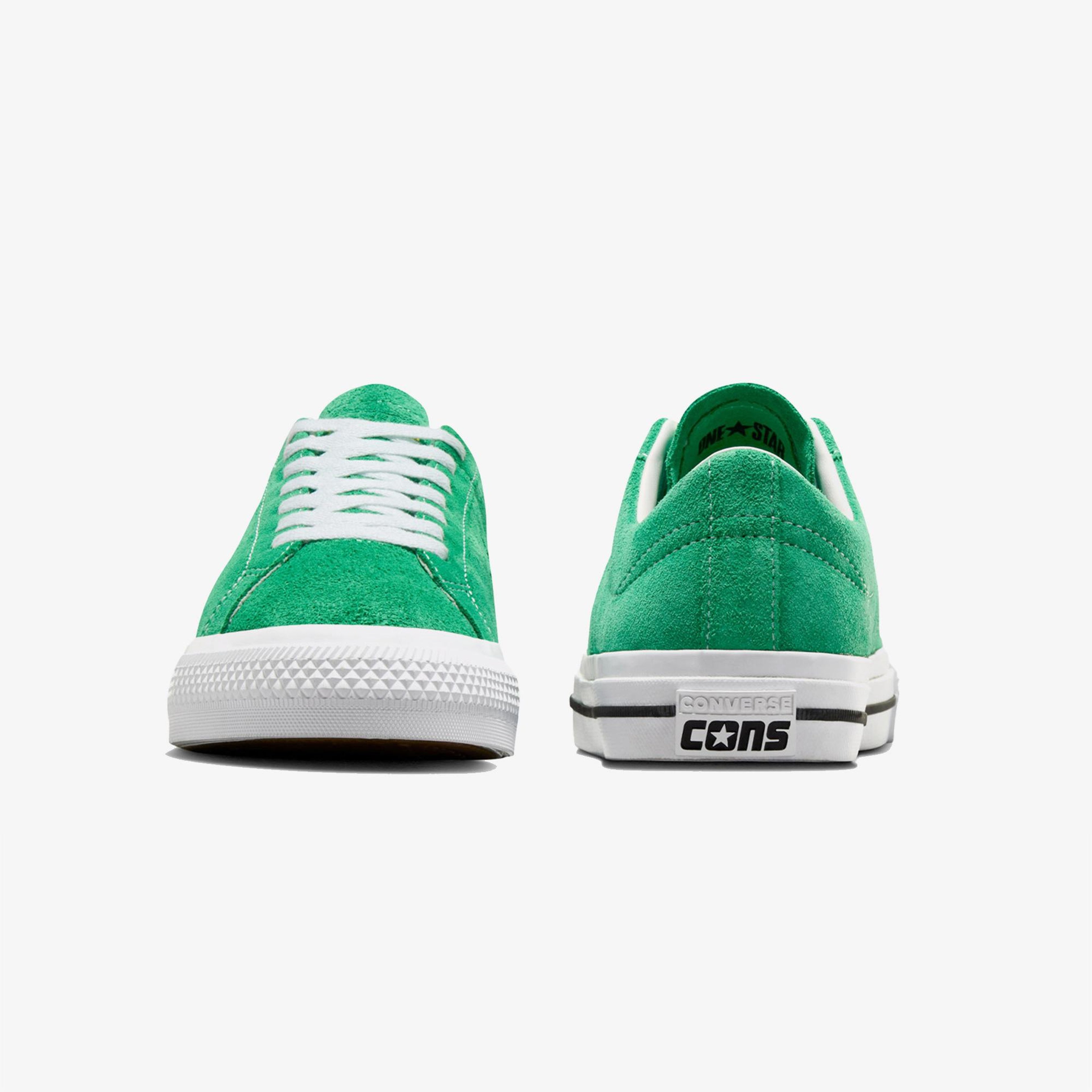 Converse One Star Pro Unisex Yeşil Süet Deri Sneaker