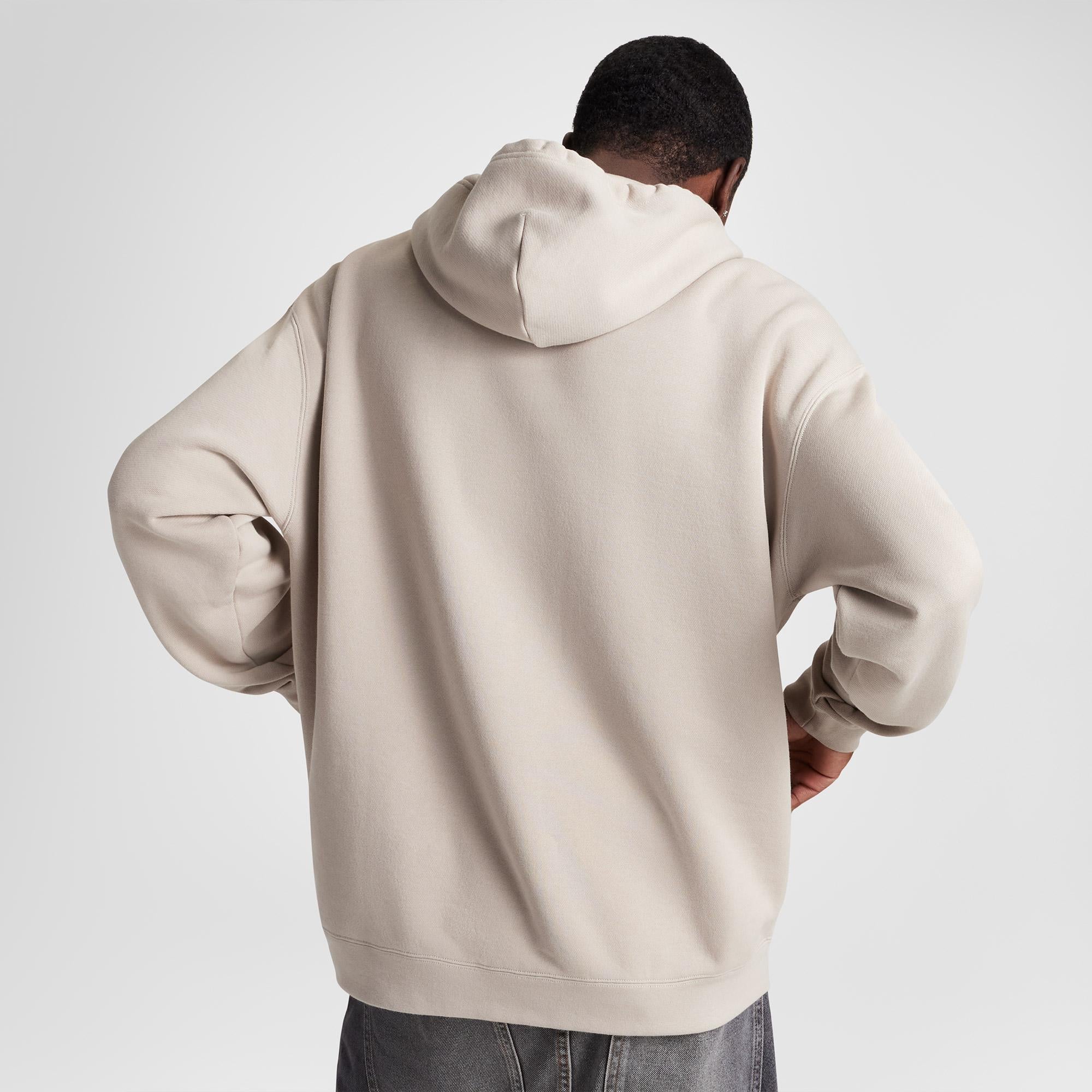 Converse Loose Fit Erkek Bej Hoodie