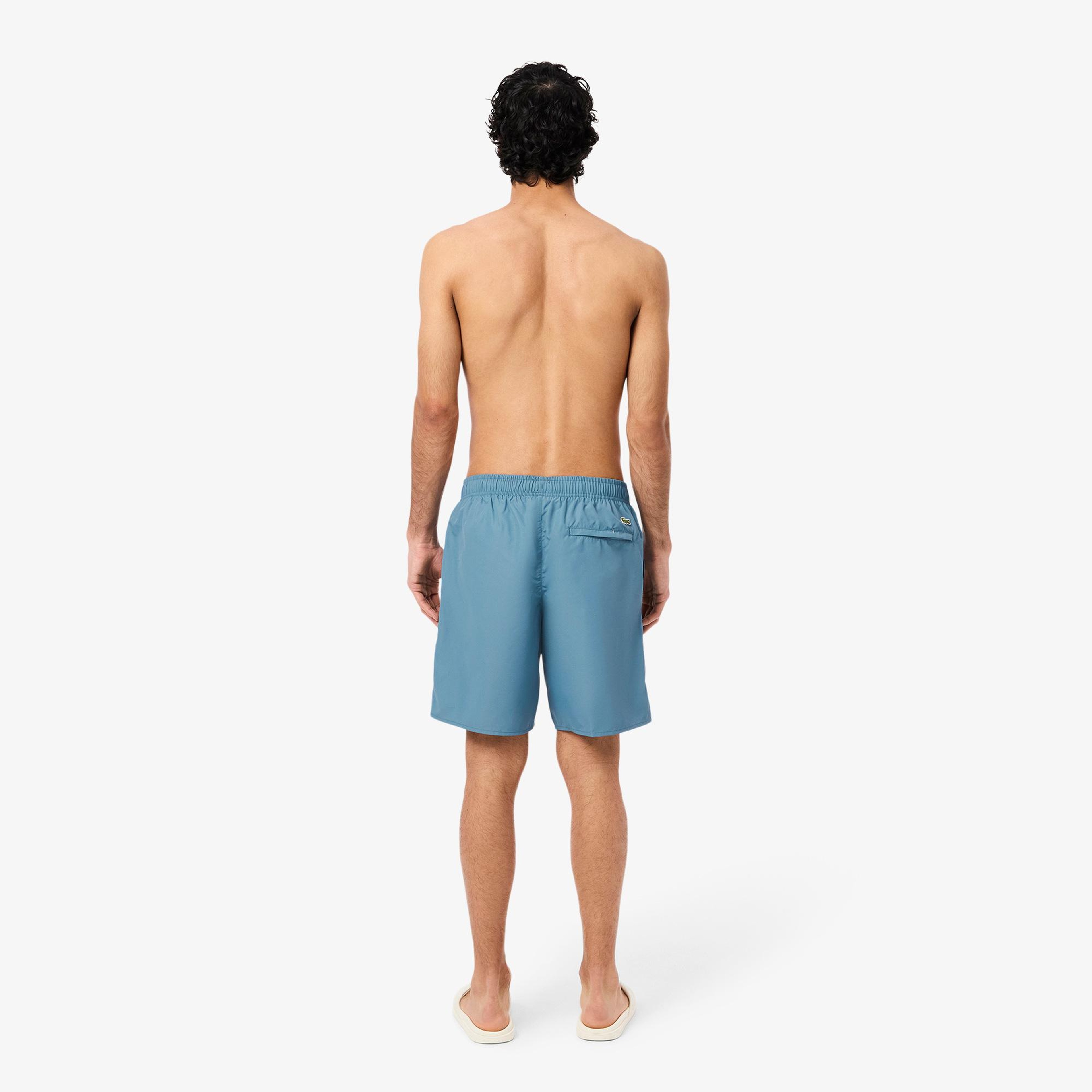 Lacoste Long Branded Erkek Mavi Deniz Şortu