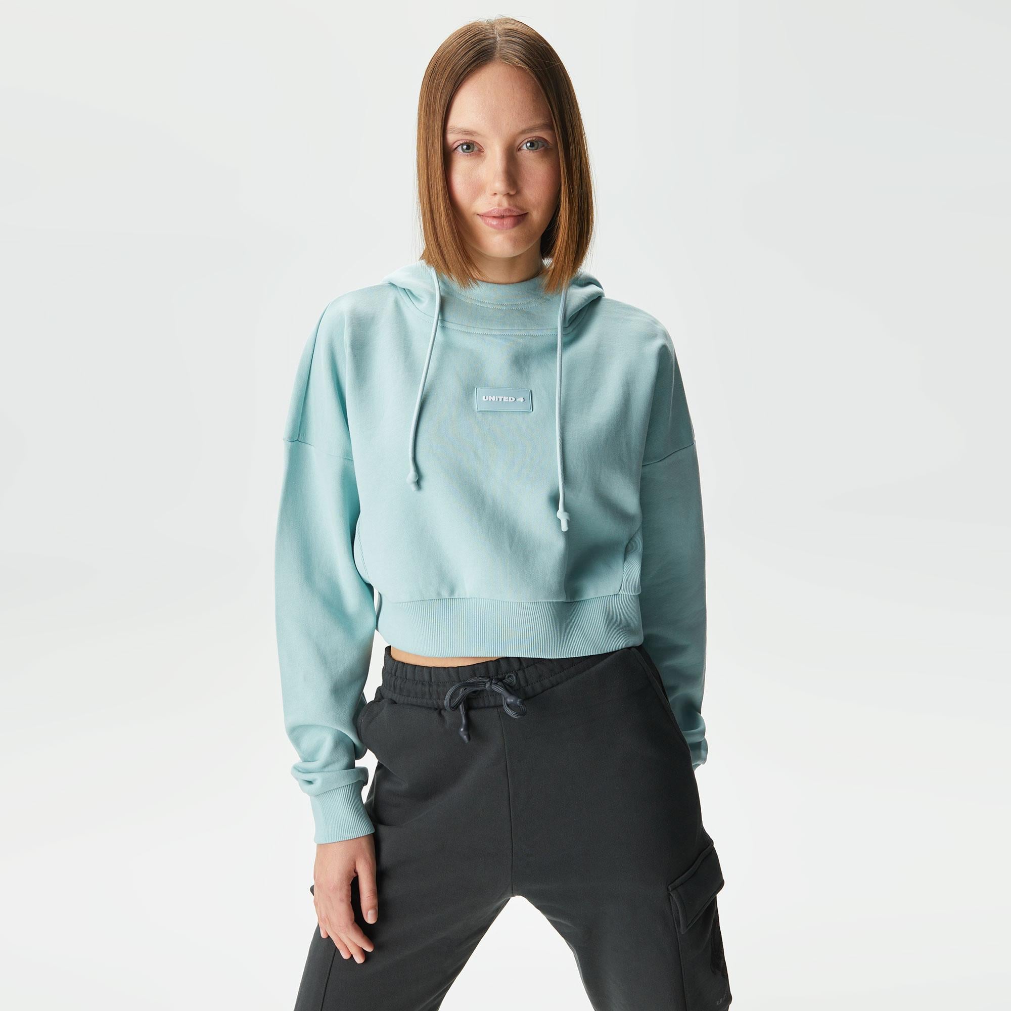 UNITED4 Kadın Yeşil Sweatshirt