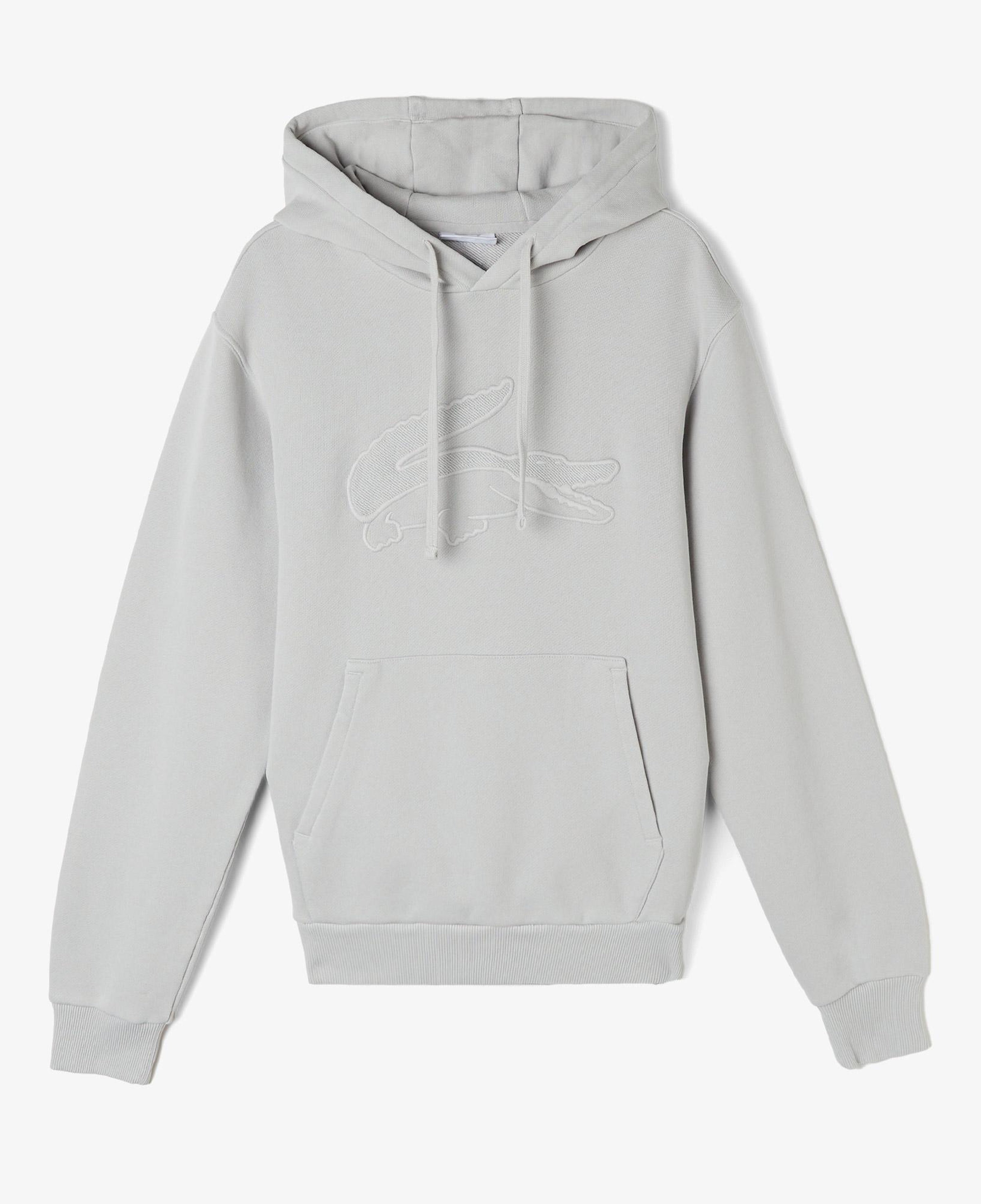 Erkek Relaxed Fit Kapüşonlu Gri Sweatshirt