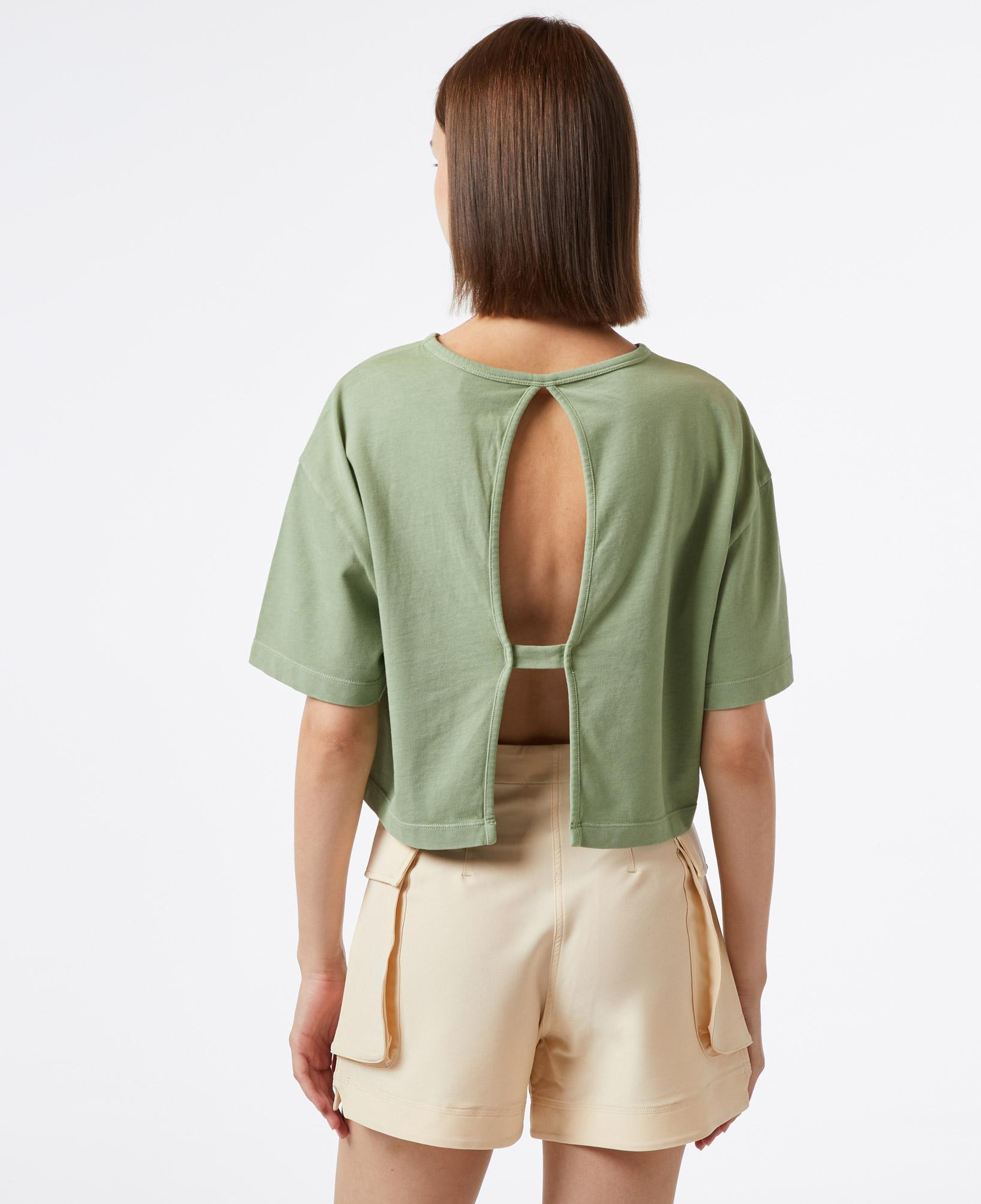 UNITED4 Essentials Kadın Haki Crop T-Shirt