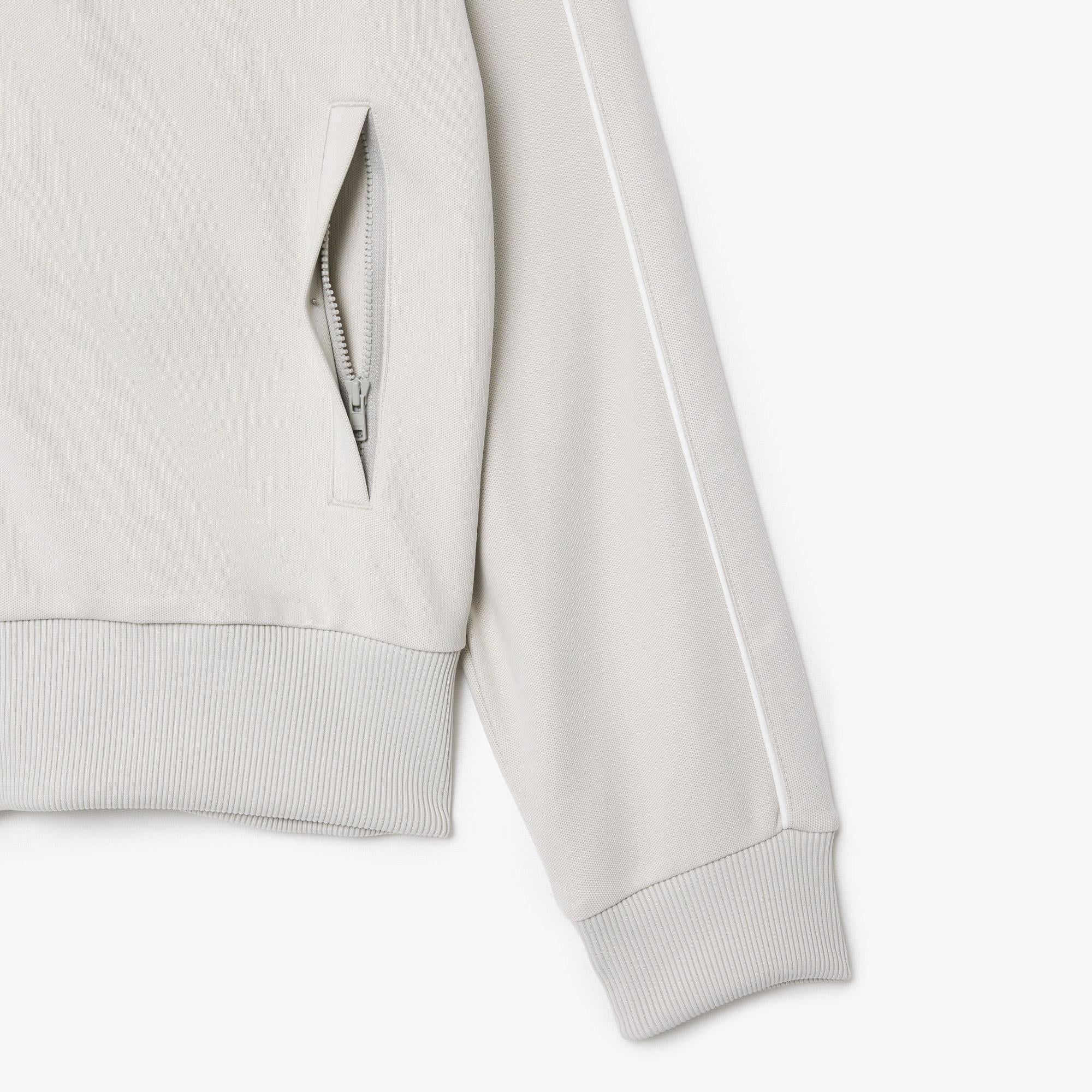 Lacoste Regular Fit Fermuarlı Erkek Gri Sweatshirt