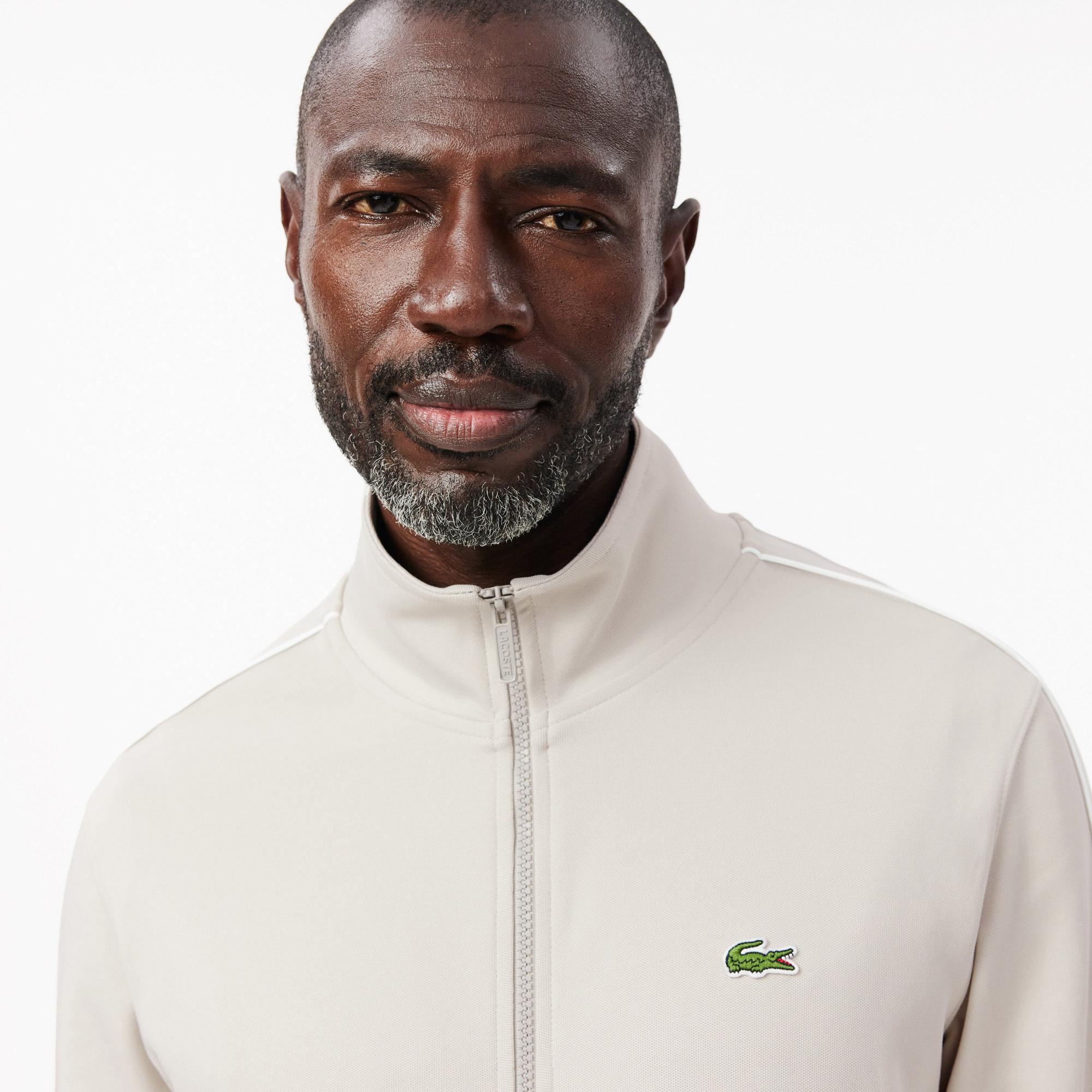Lacoste Regular Fit Fermuarlı Erkek Gri Sweatshirt
