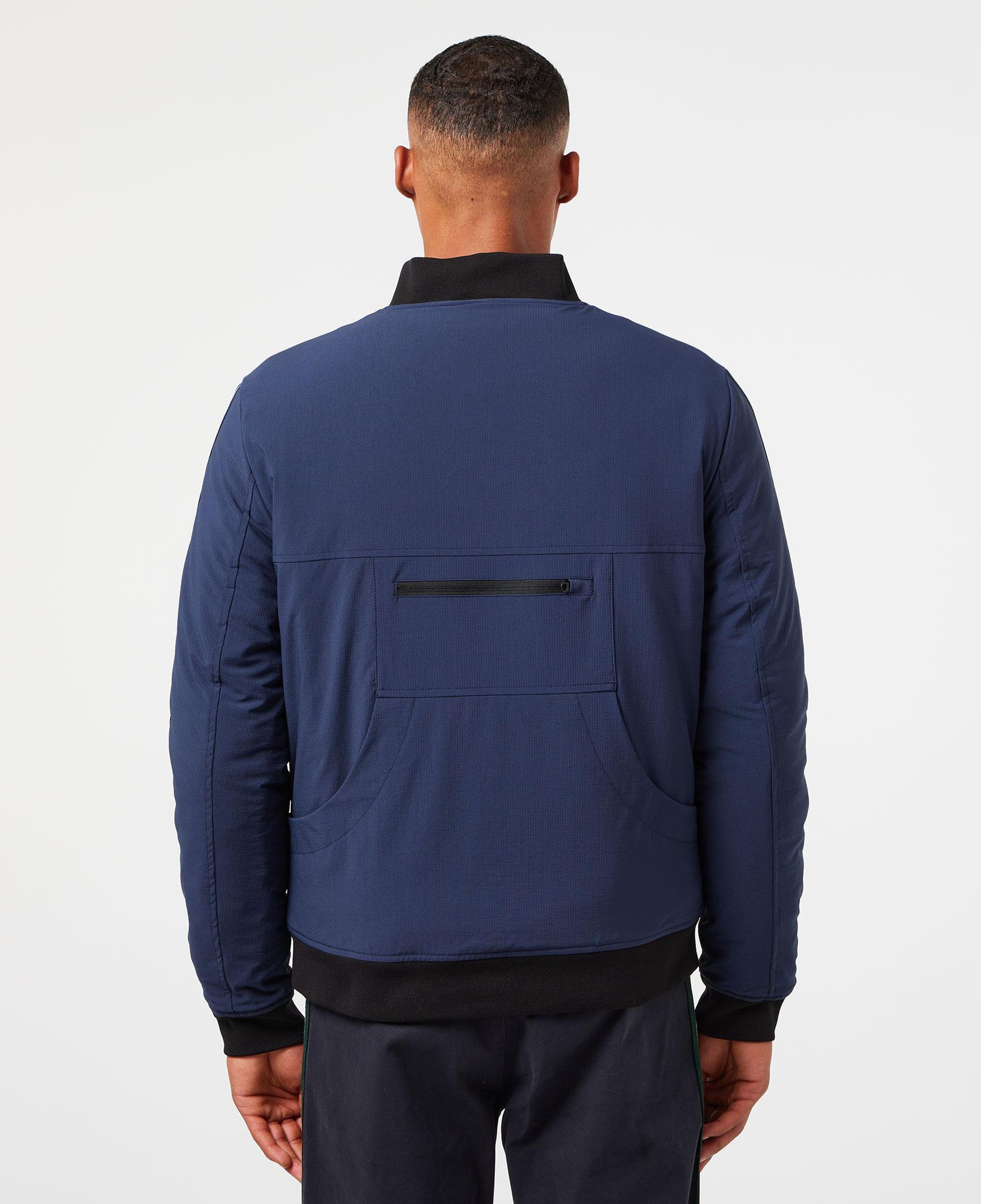 Erkek Relaxed Fit Hakim Yaka Lacivert Mont
