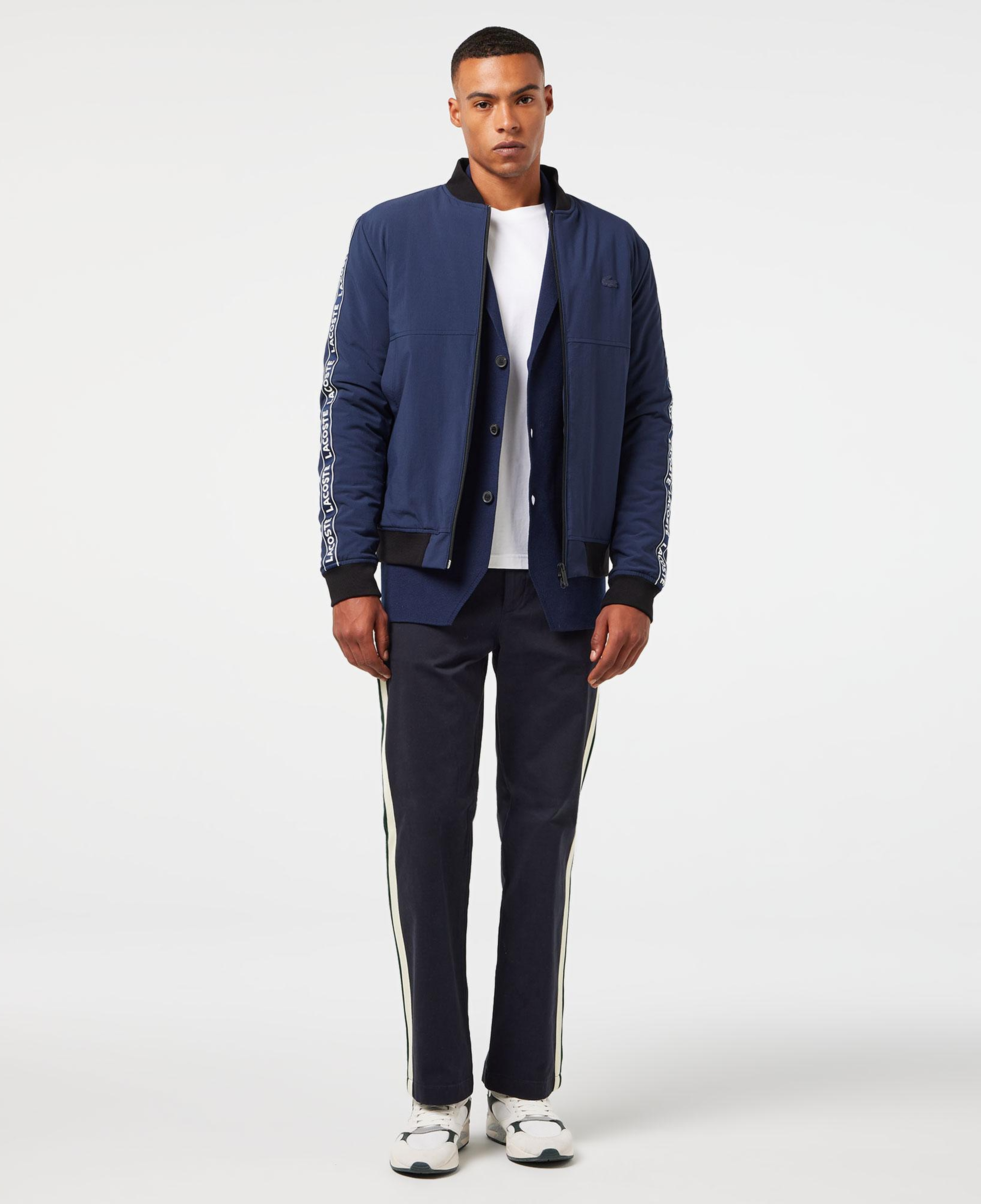 Erkek Relaxed Fit Hakim Yaka Lacivert Mont