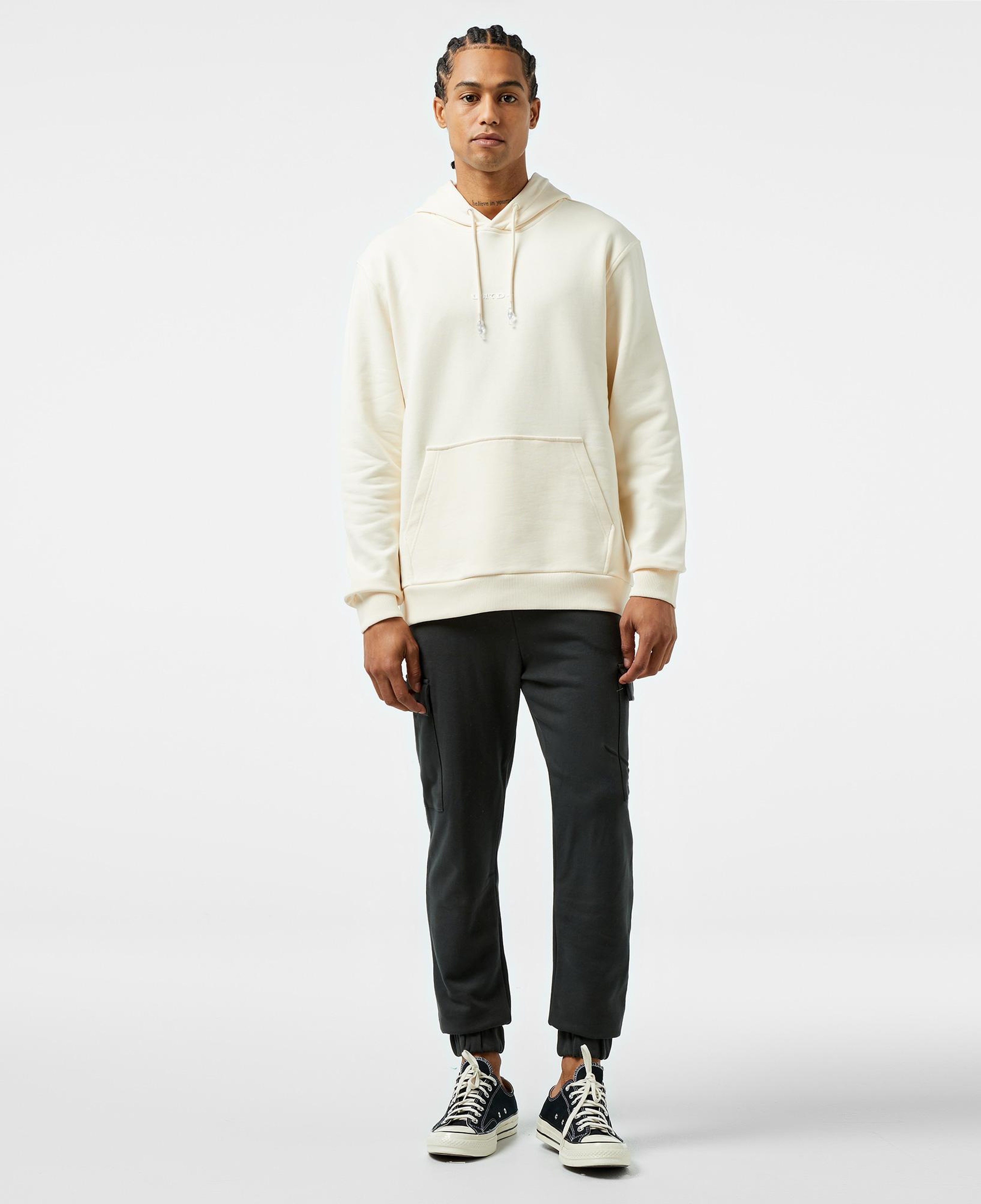 UNITED4 1.0 Essentials Erkek Krem Hoodie