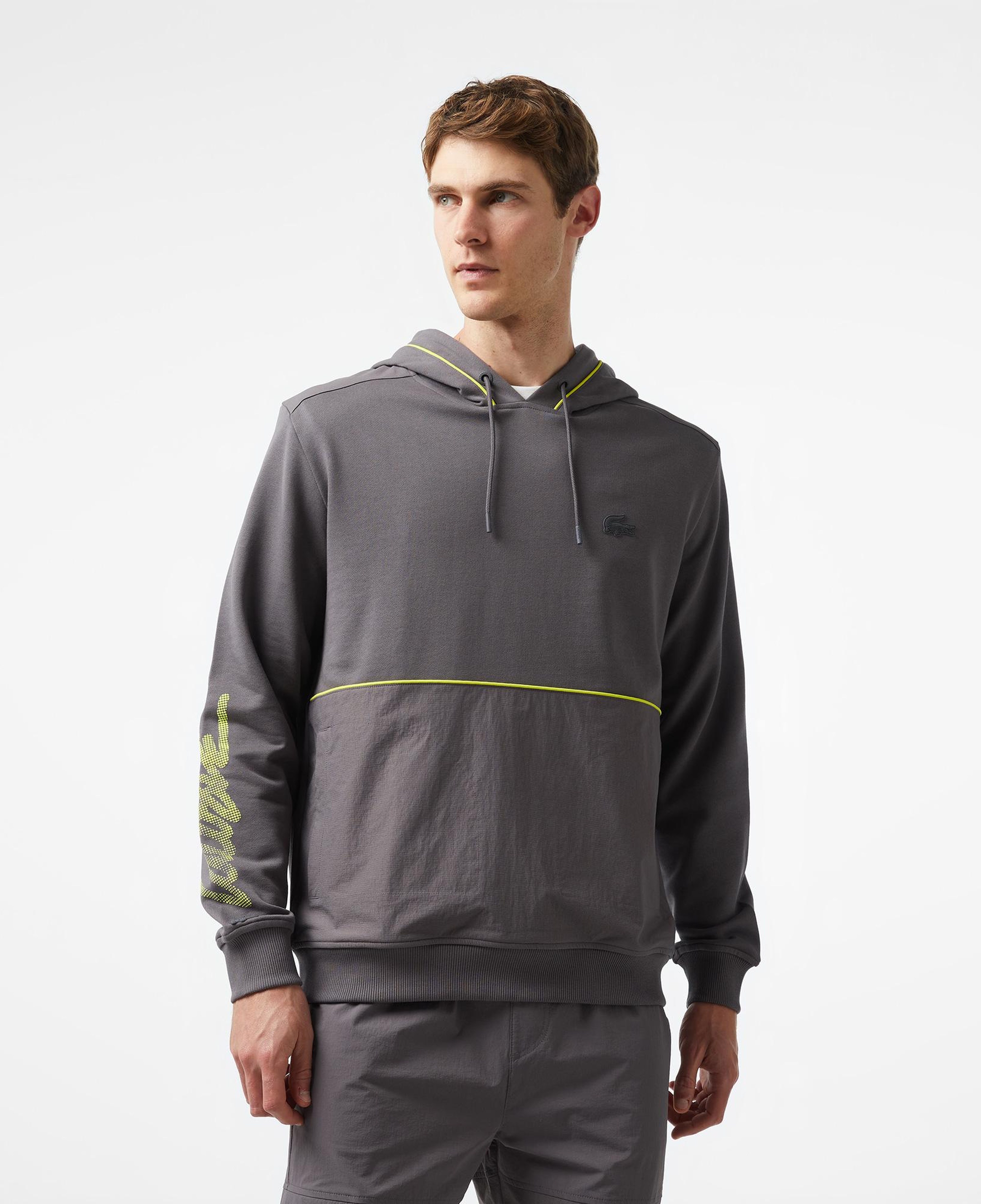 Lacoste x House of SuperStep Erkek Siyah Hoodie