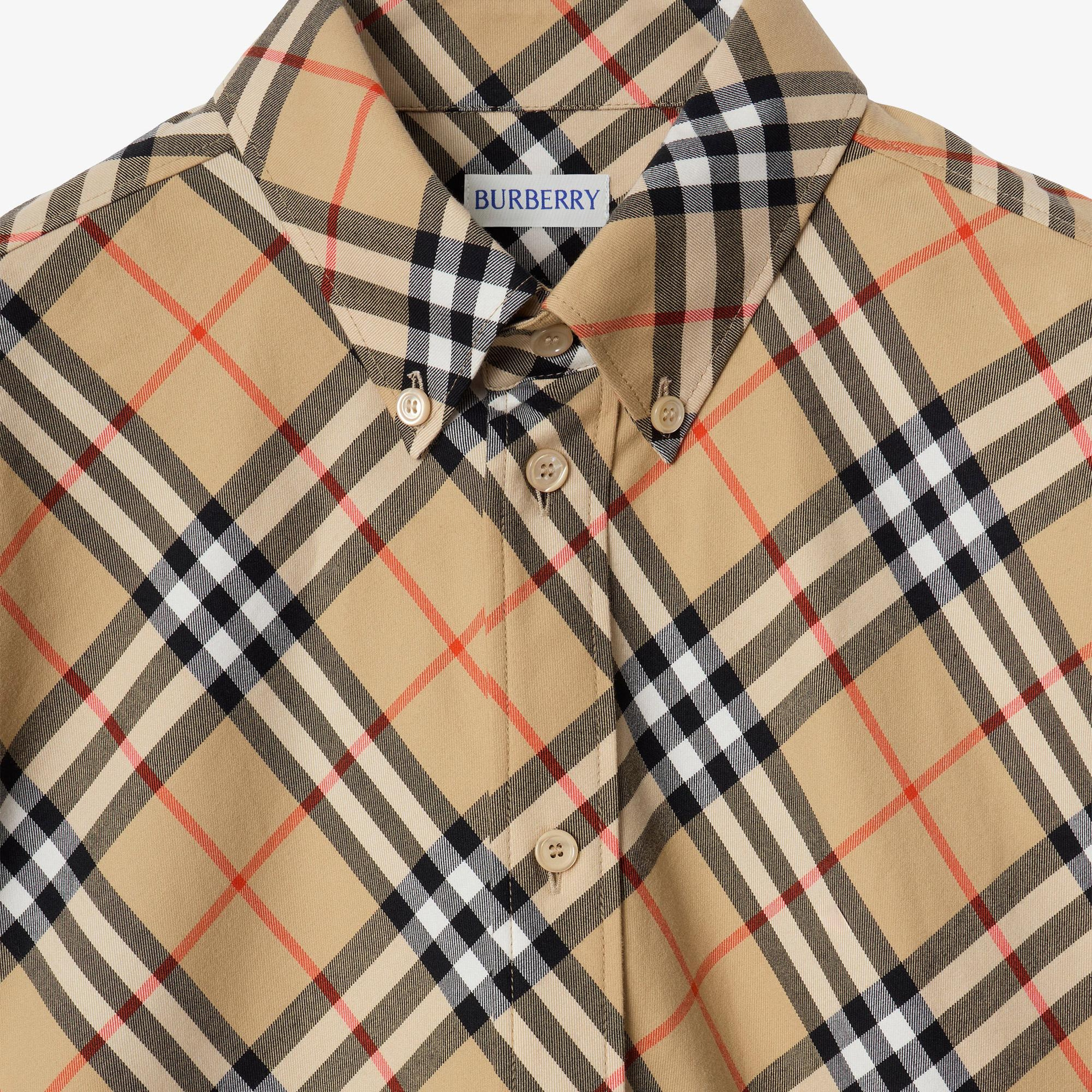 Burberry Roan Erkek Bej Gömlek