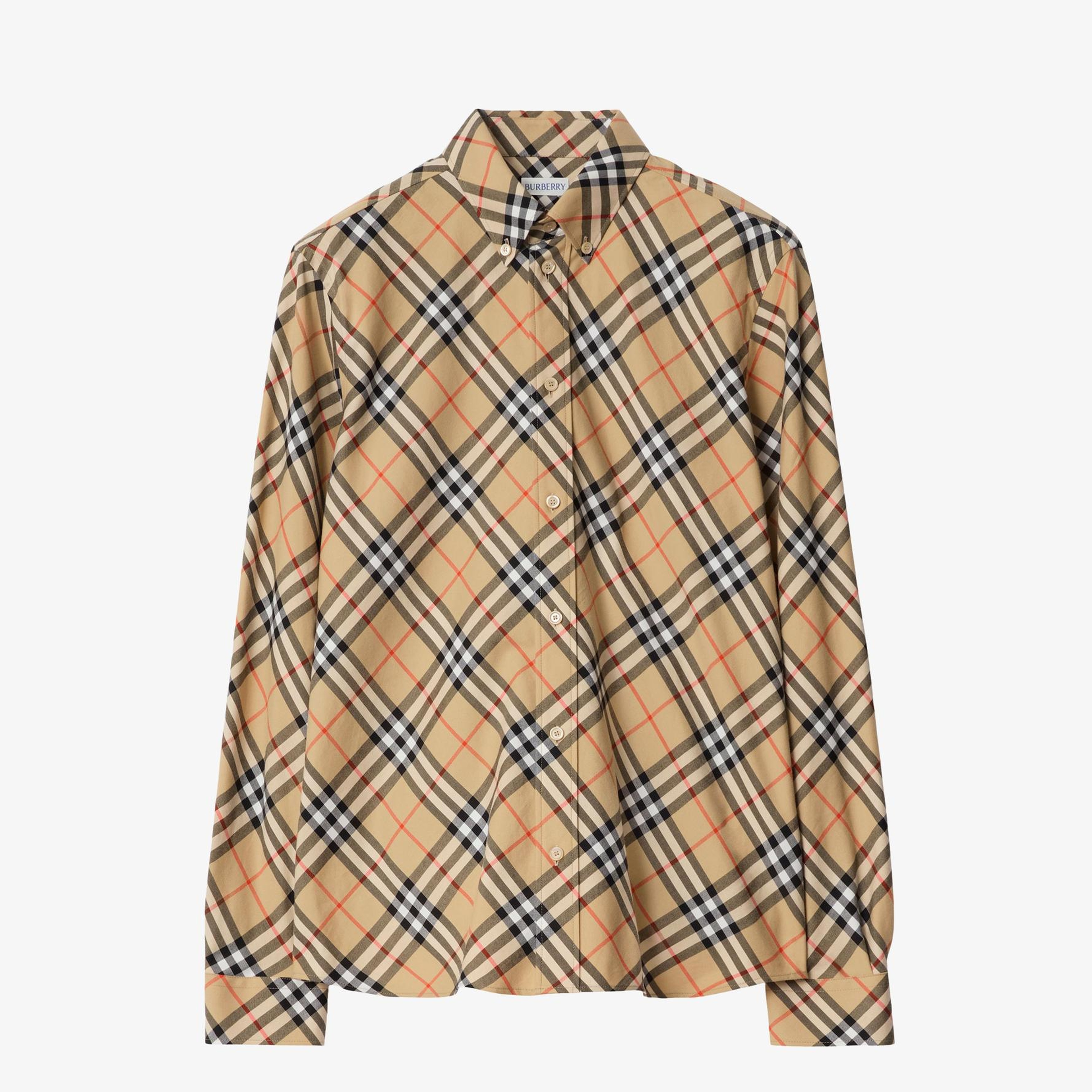 Burberry Roan Erkek Bej Gömlek