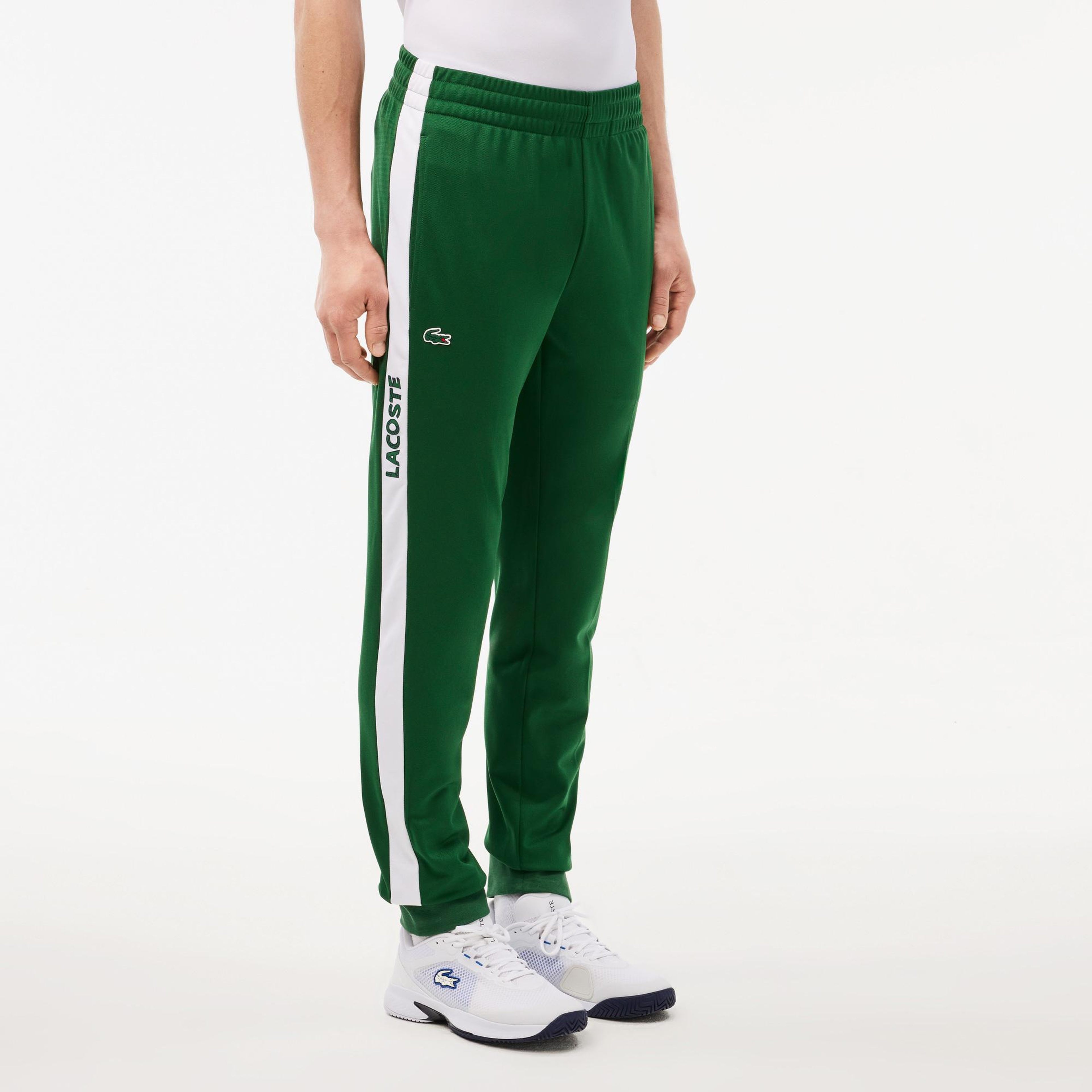 Erkek Regular Fit Baskılı Yeşil Eşofman Altı