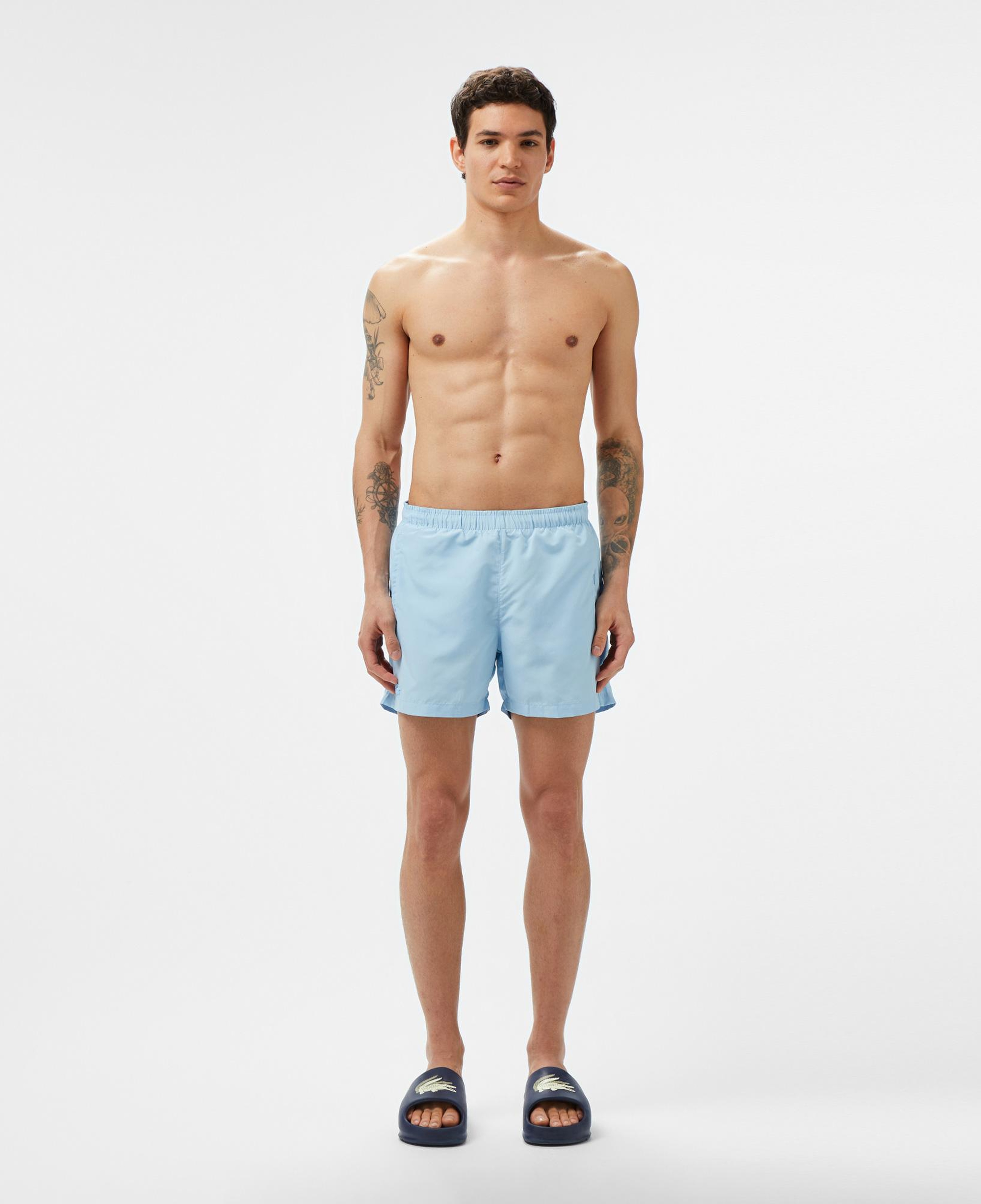 Lacoste Erkek Regular Fit Açık Mavi Deniz Şortu