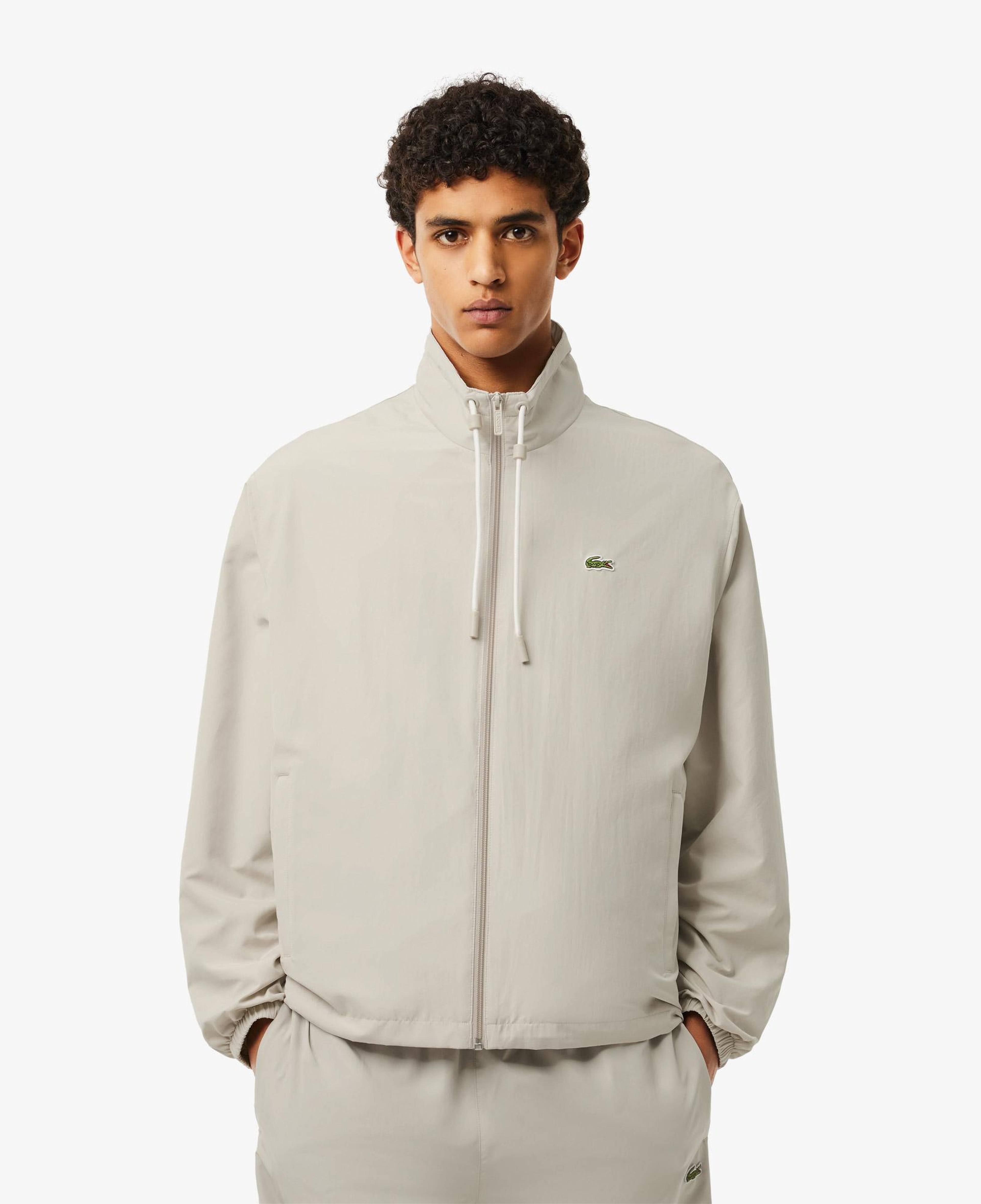 Erkek Regular Fit Kapüşonlu Gri Yağmurluk