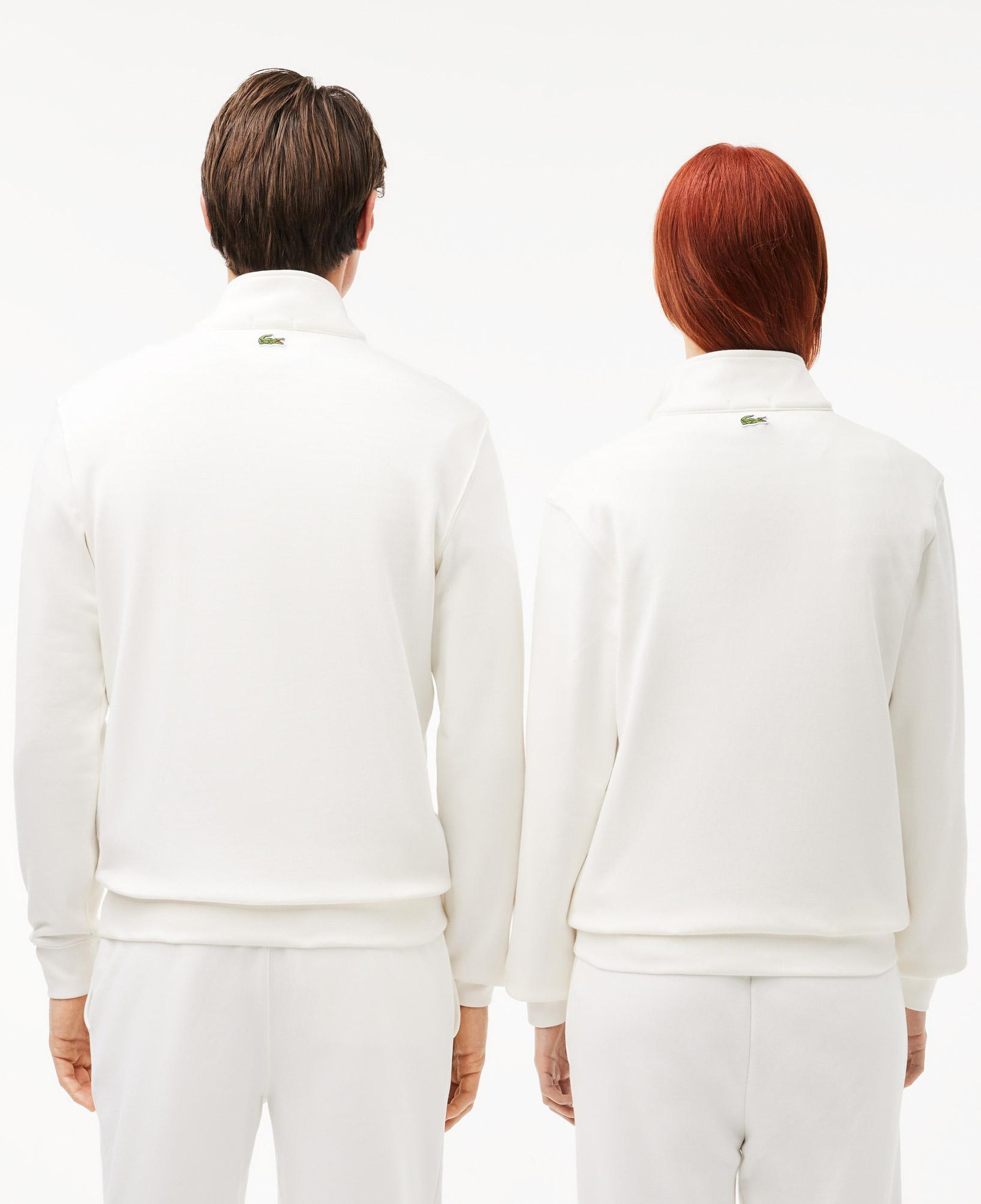 Lacoste Neck-Zip Erkek Beyaz Sweatshirt