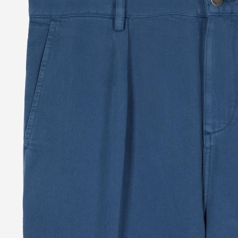 ERKEK STRAIGHT FIT MAVİ Keten Karışımlı Jean