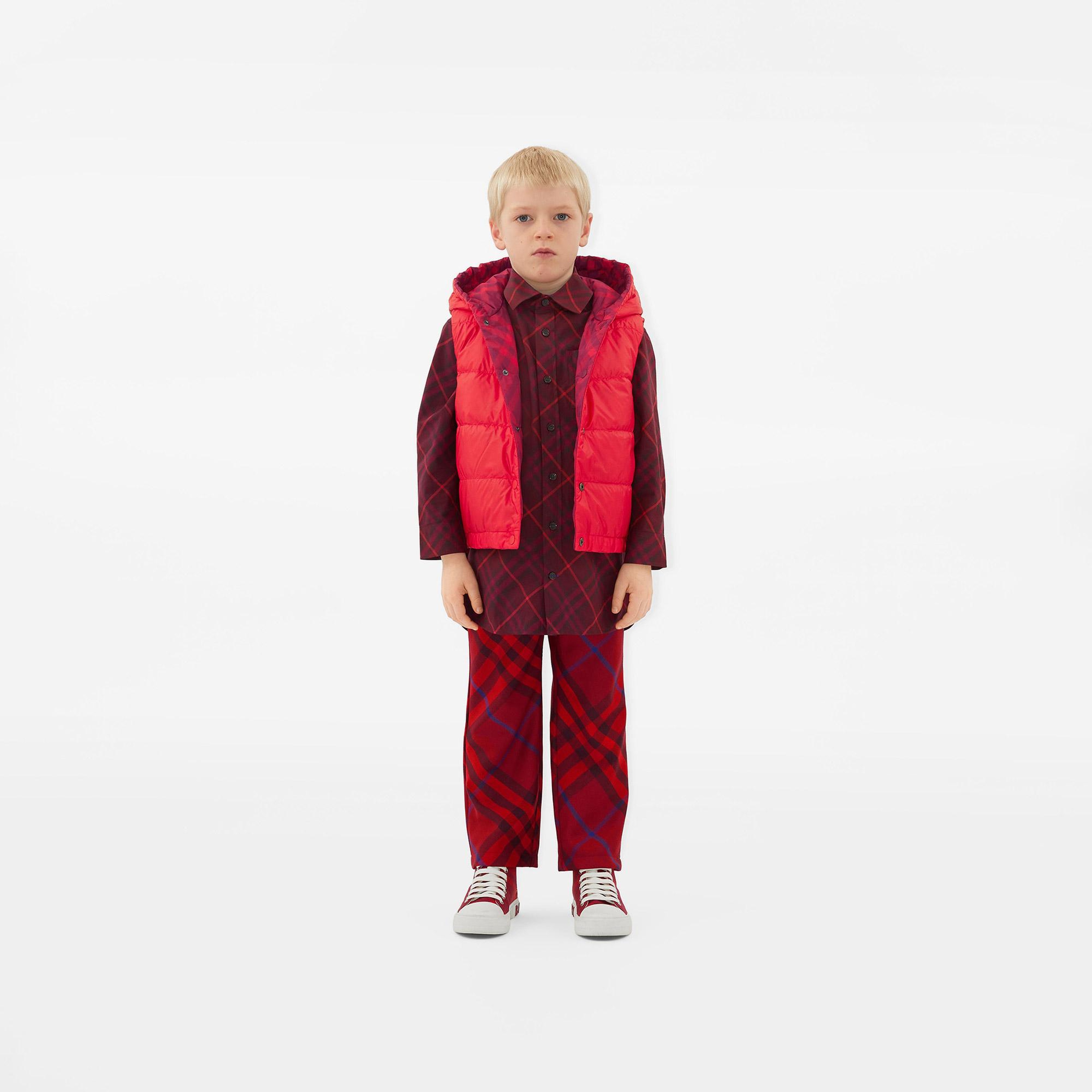 Burberry Çocuk Bordo Yelek