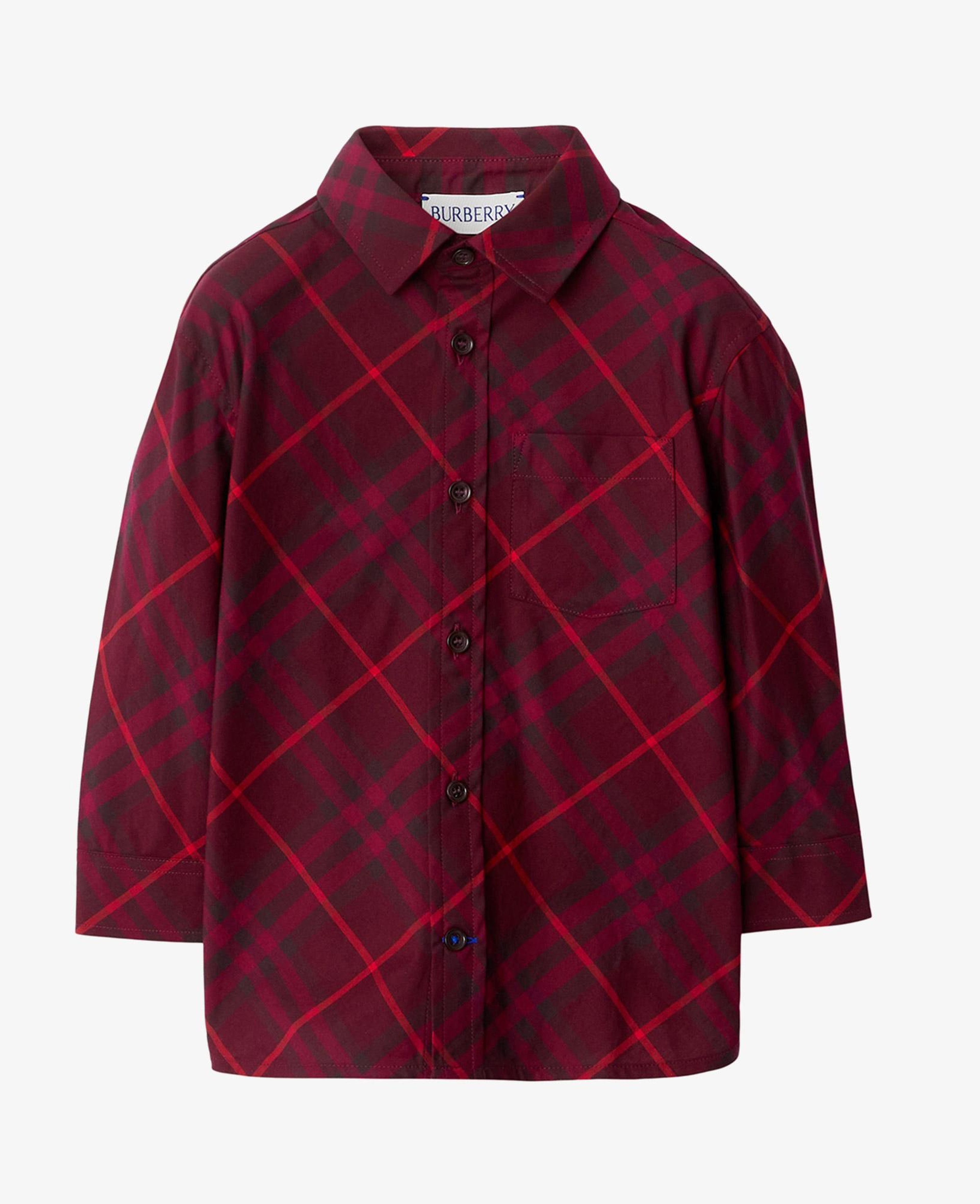 Burberry Çocuk Bordo Gömlek