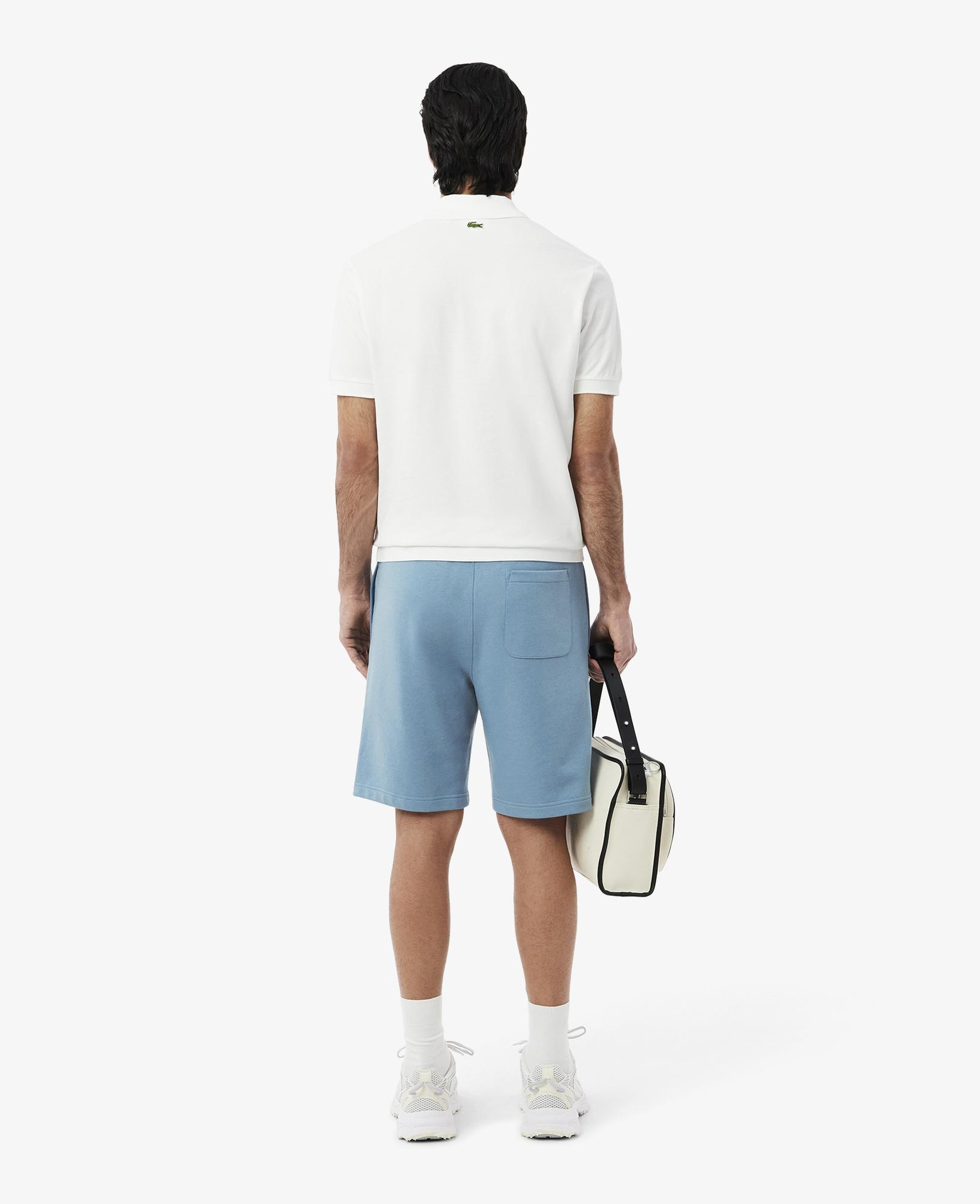 Lacoste Graphic Cotton Fleece Erkek Mavi Modal Karışımlı Şort