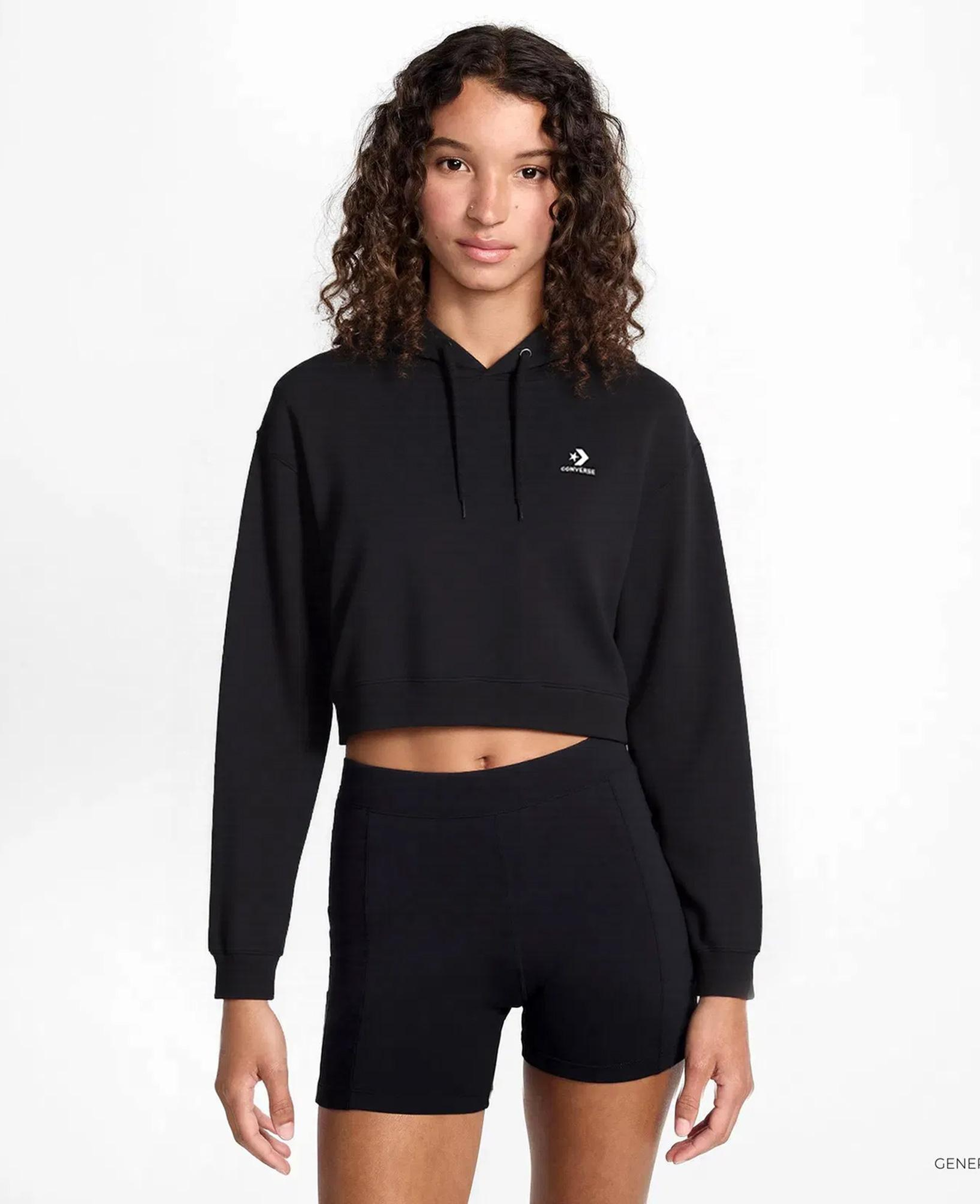 Converse Classic Kadın Siyah Hoodie