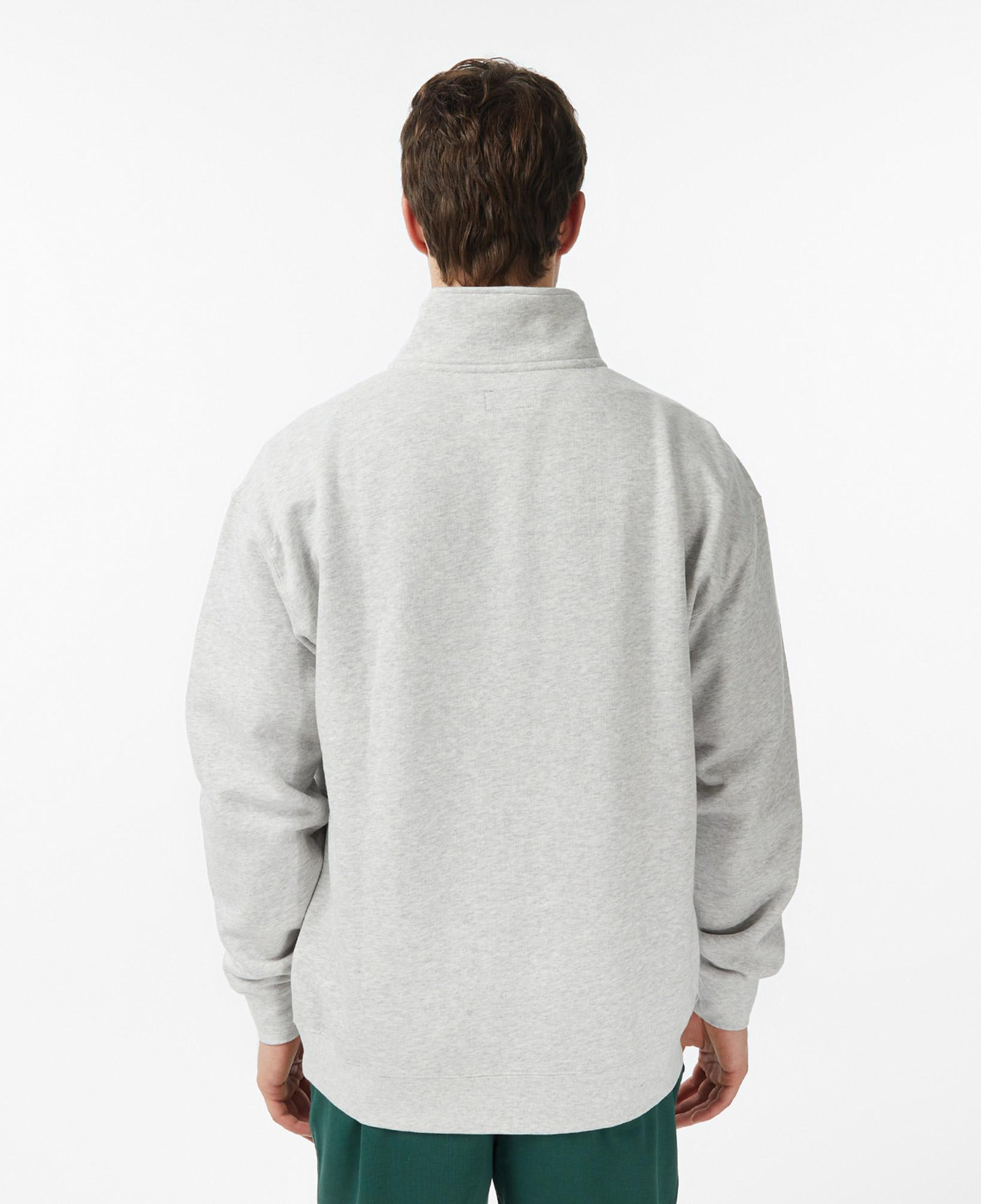 Converse Retro Collared Quarter-Zip Crew Erkek Krem Sweatshirt