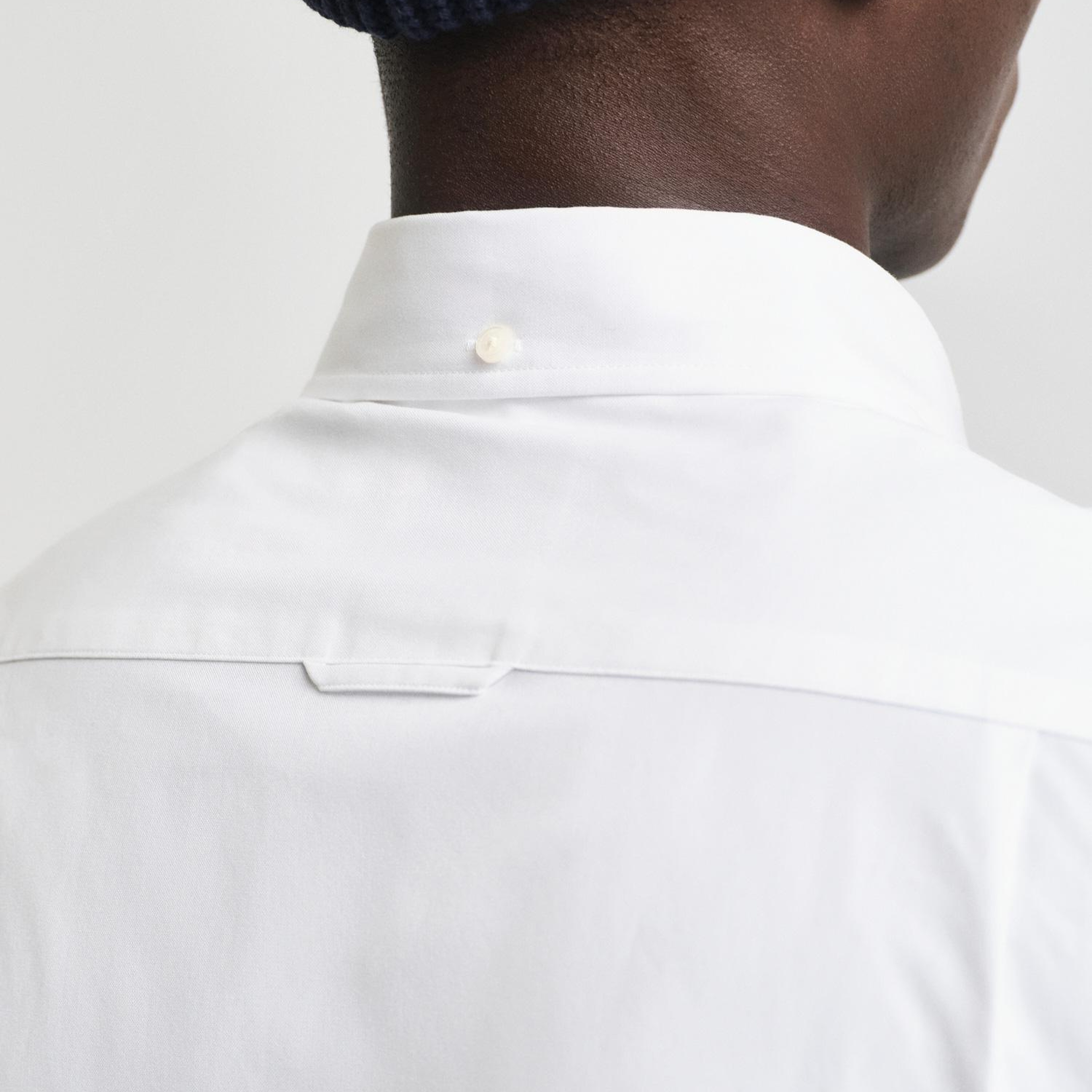 GANT Erkek Beyaz Slim Fit Düğmeli Yaka Oxford Gömlek