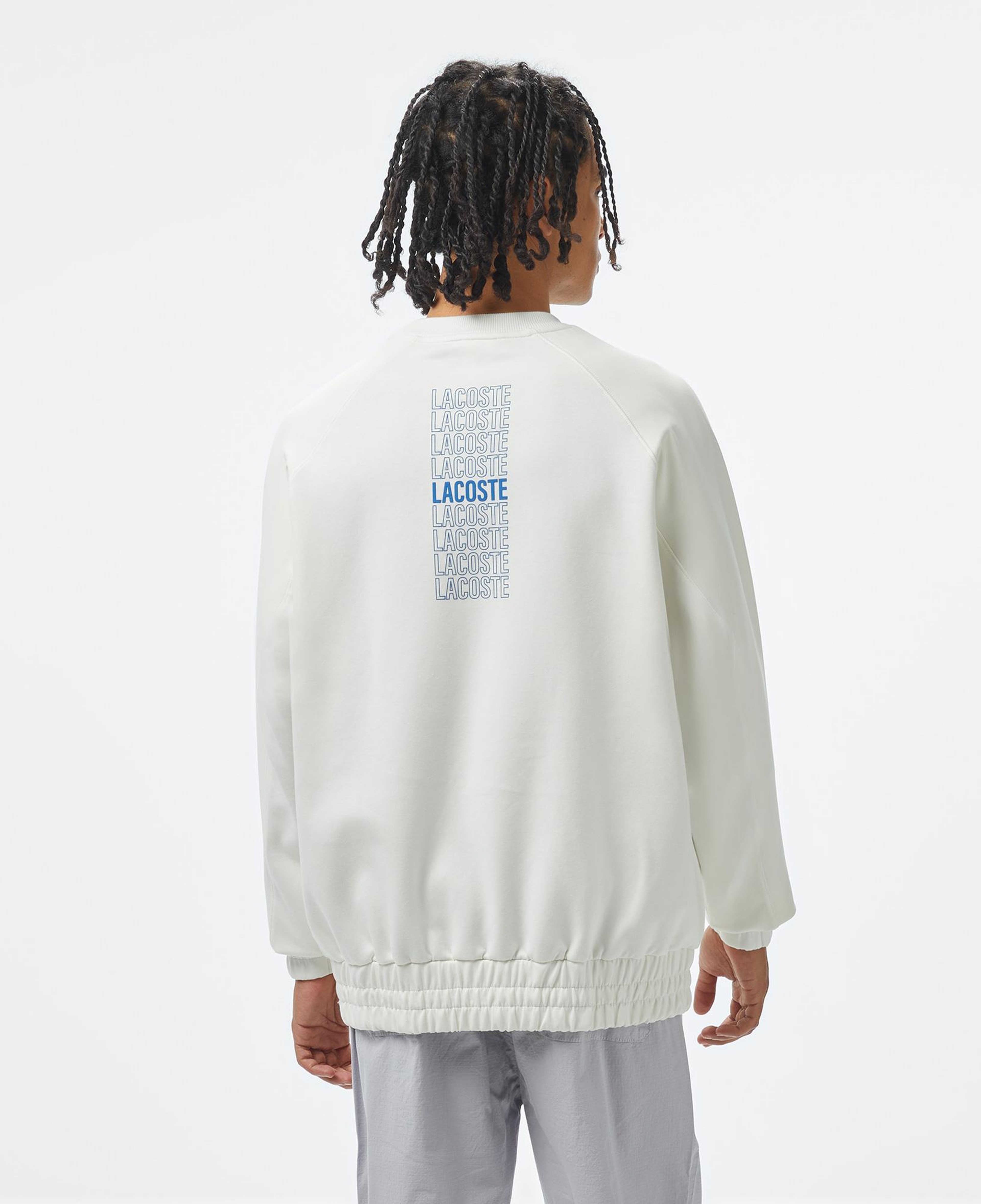 Lacoste House of SuperStep x Lacoste Erkek Beyaz Sweatshirt