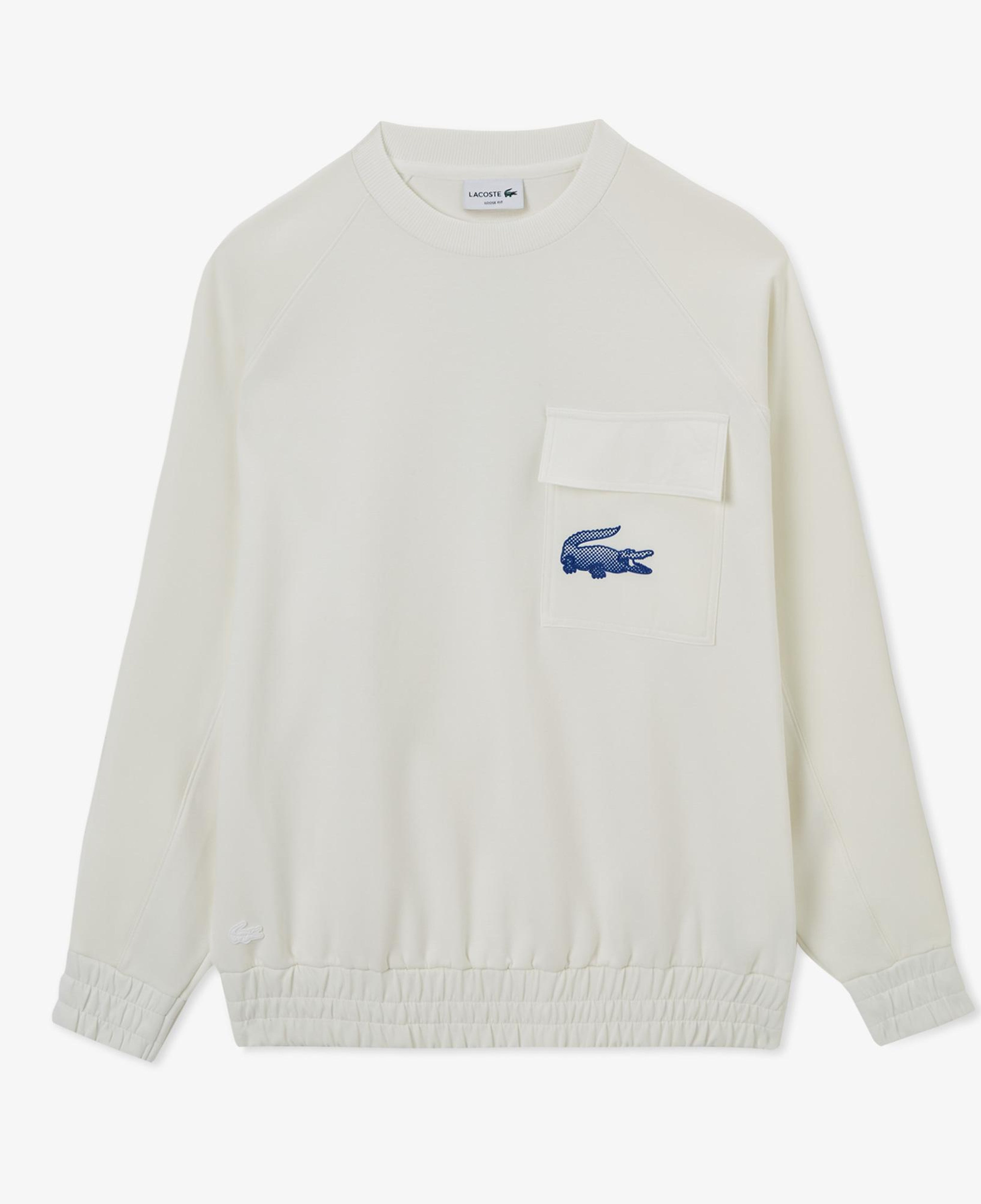 Lacoste House of SuperStep x Lacoste Erkek Beyaz Sweatshirt