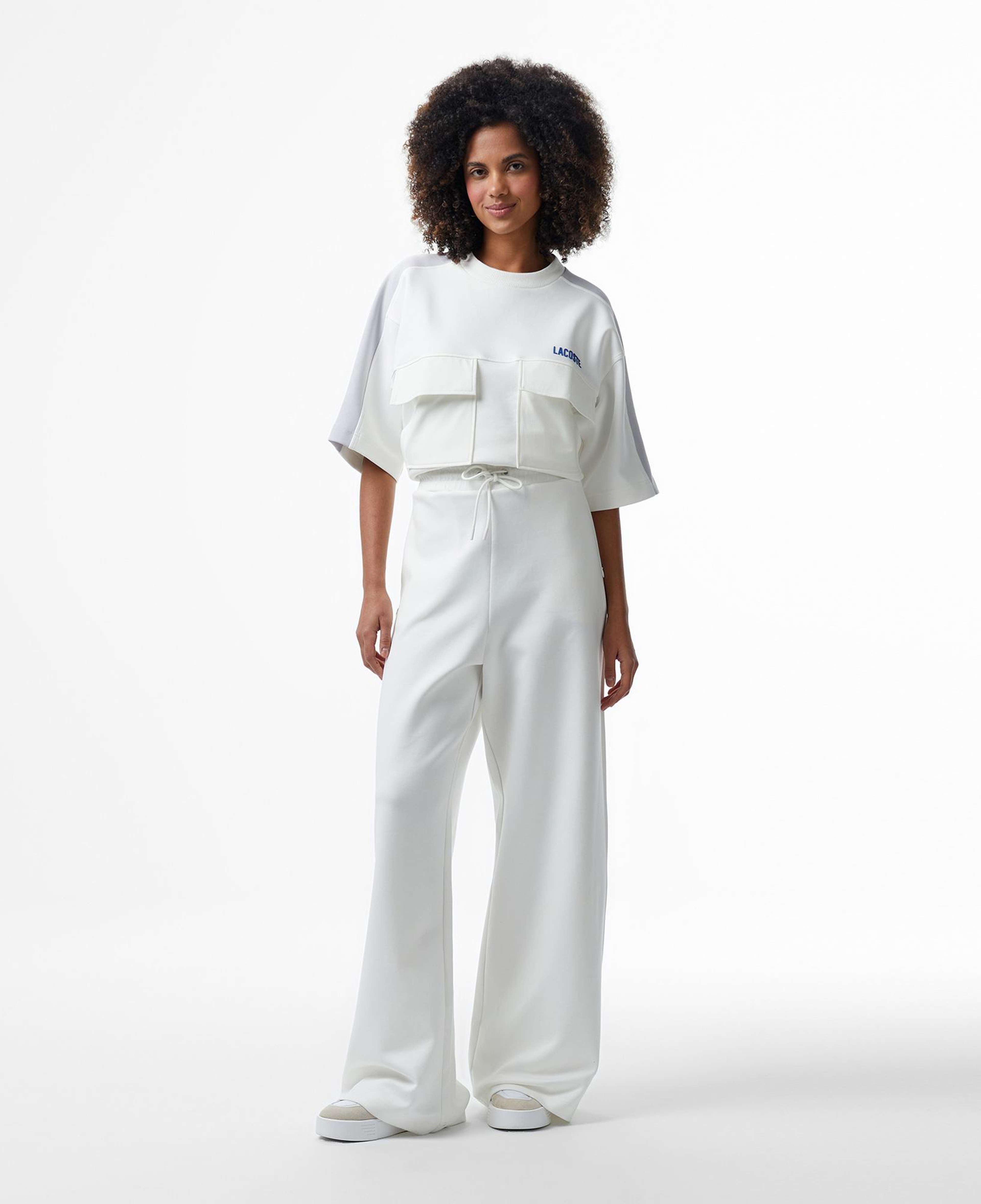 Lacoste House of SuperStep x Lacoste Kadın Beyaz Eşofman Altı