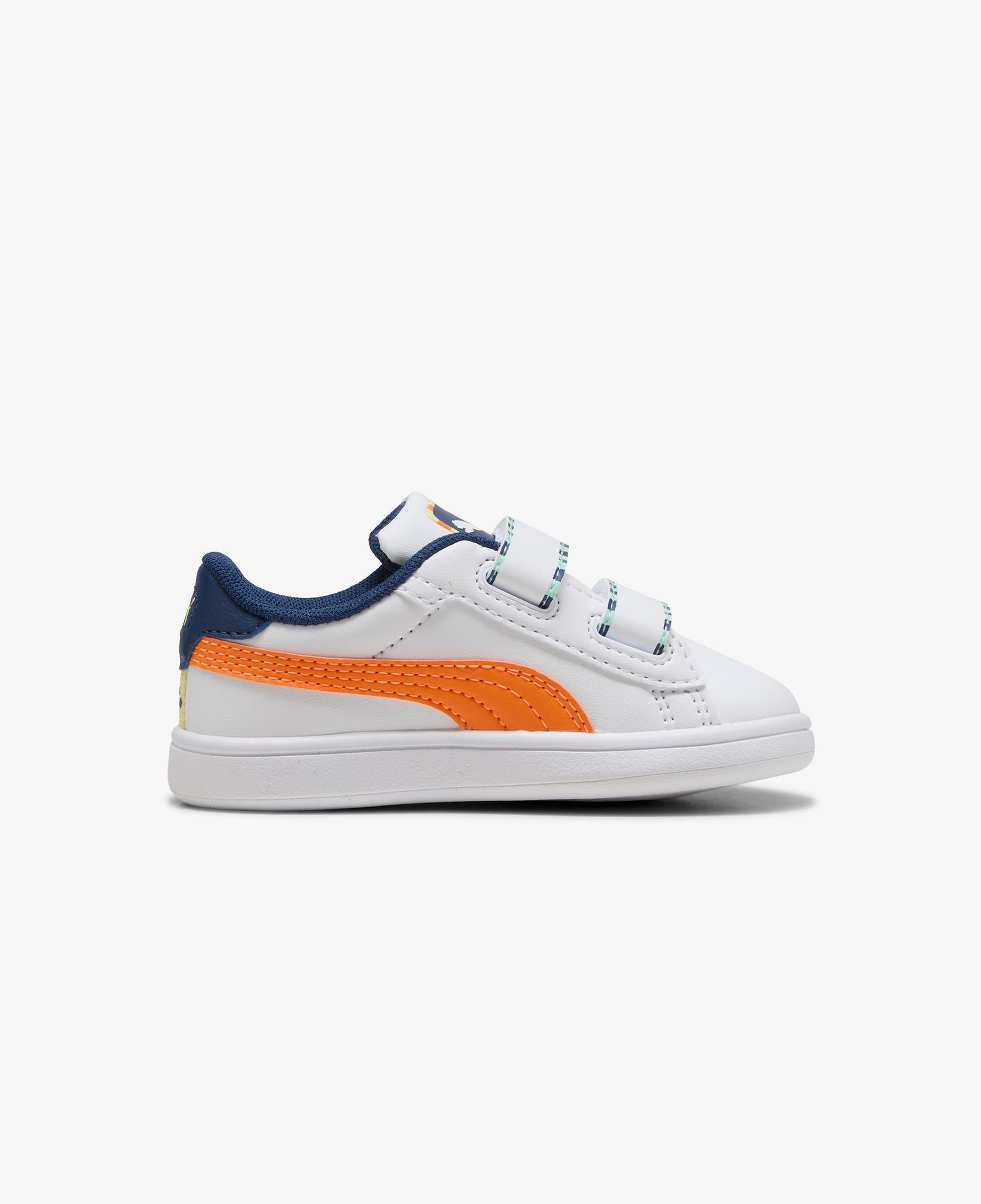 Puma Smash 3.0 Playdate Bebek Beyaz Spor Ayakkabı