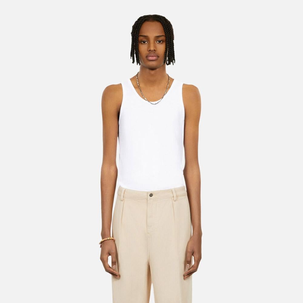 ERKEK STRAIGHT FIT BEJ Keten Karışımlı Jean