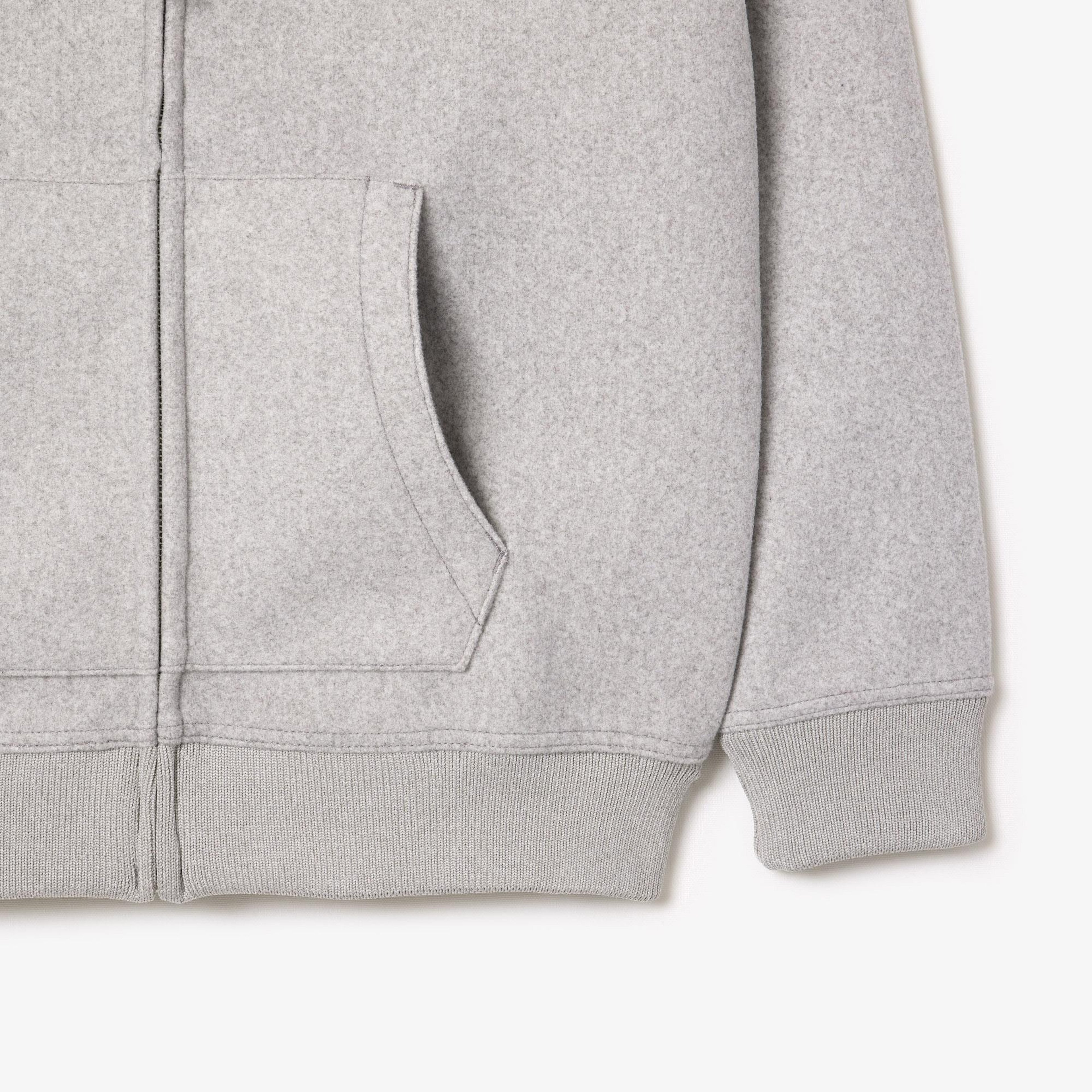 Erkek Loose Fit Kapüşonlu Gri Sweatshirt