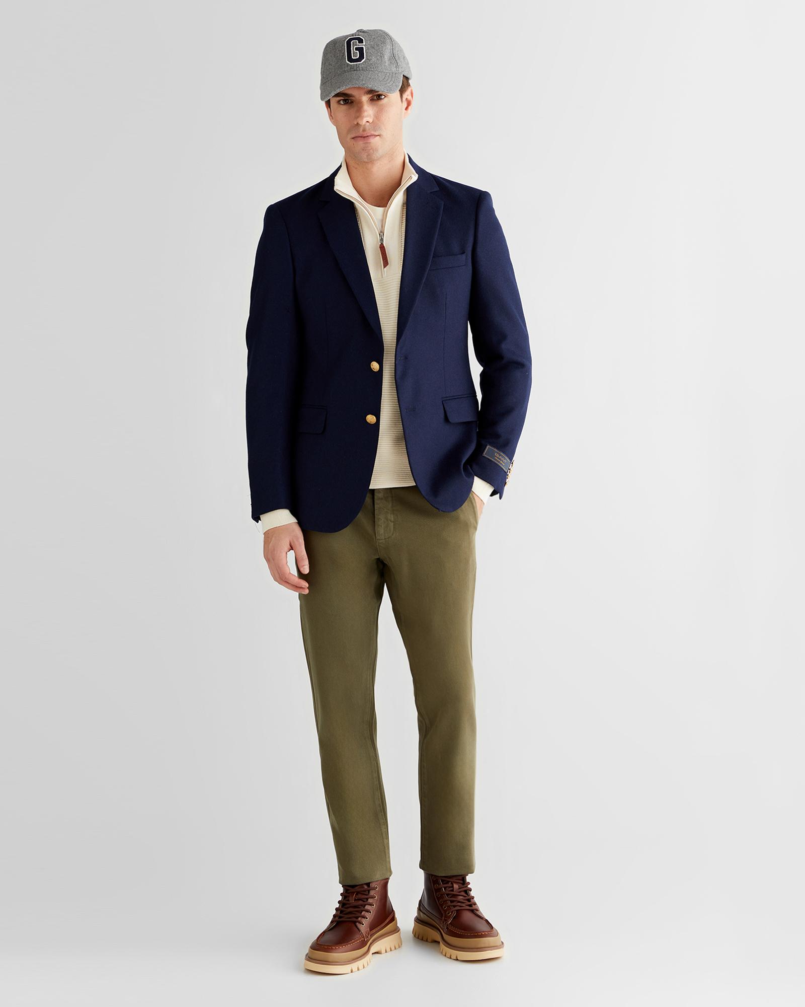 GANT Erkek Lacivert Slim Fit Ceket