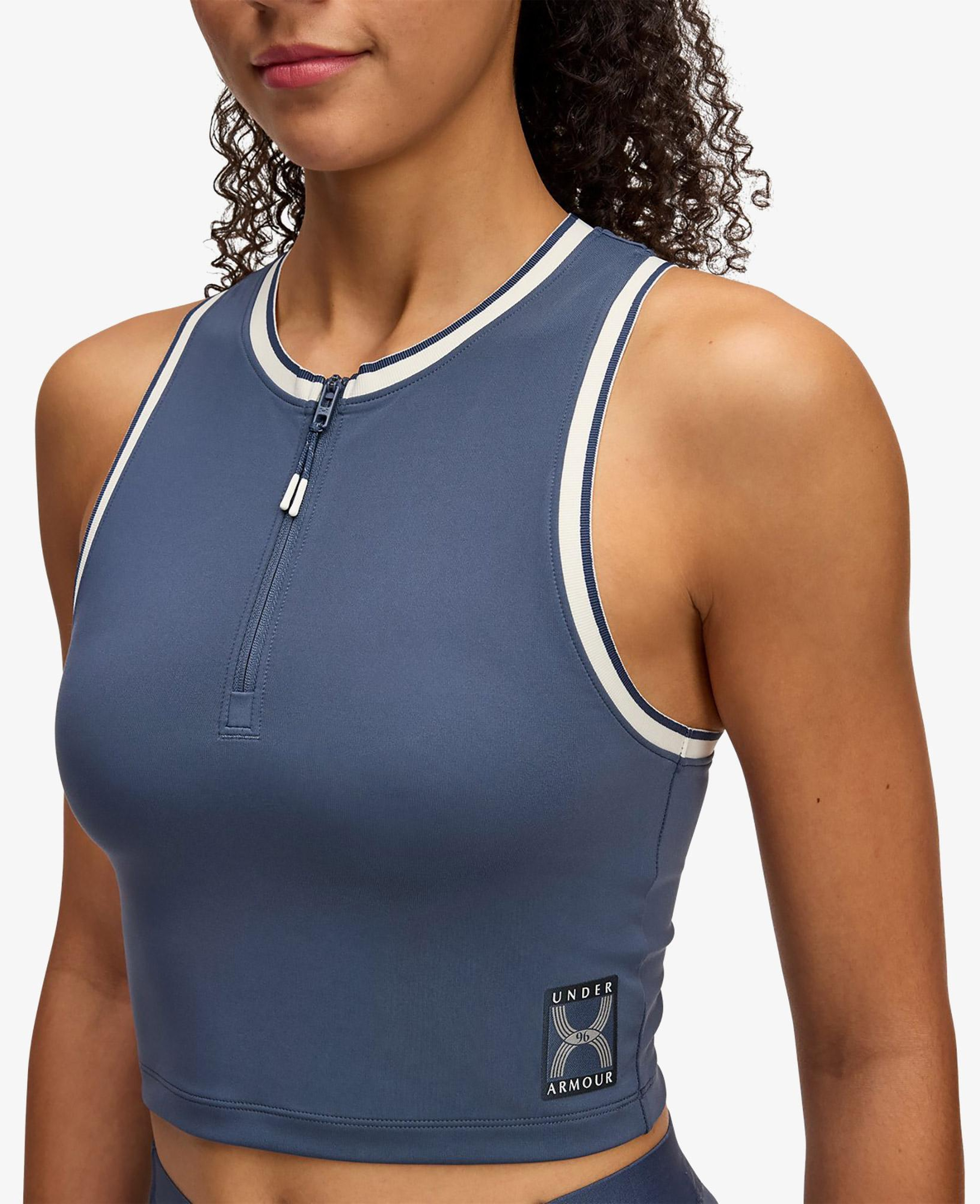 Under Armour Run 96 Tank Kadın Mavi Atlet