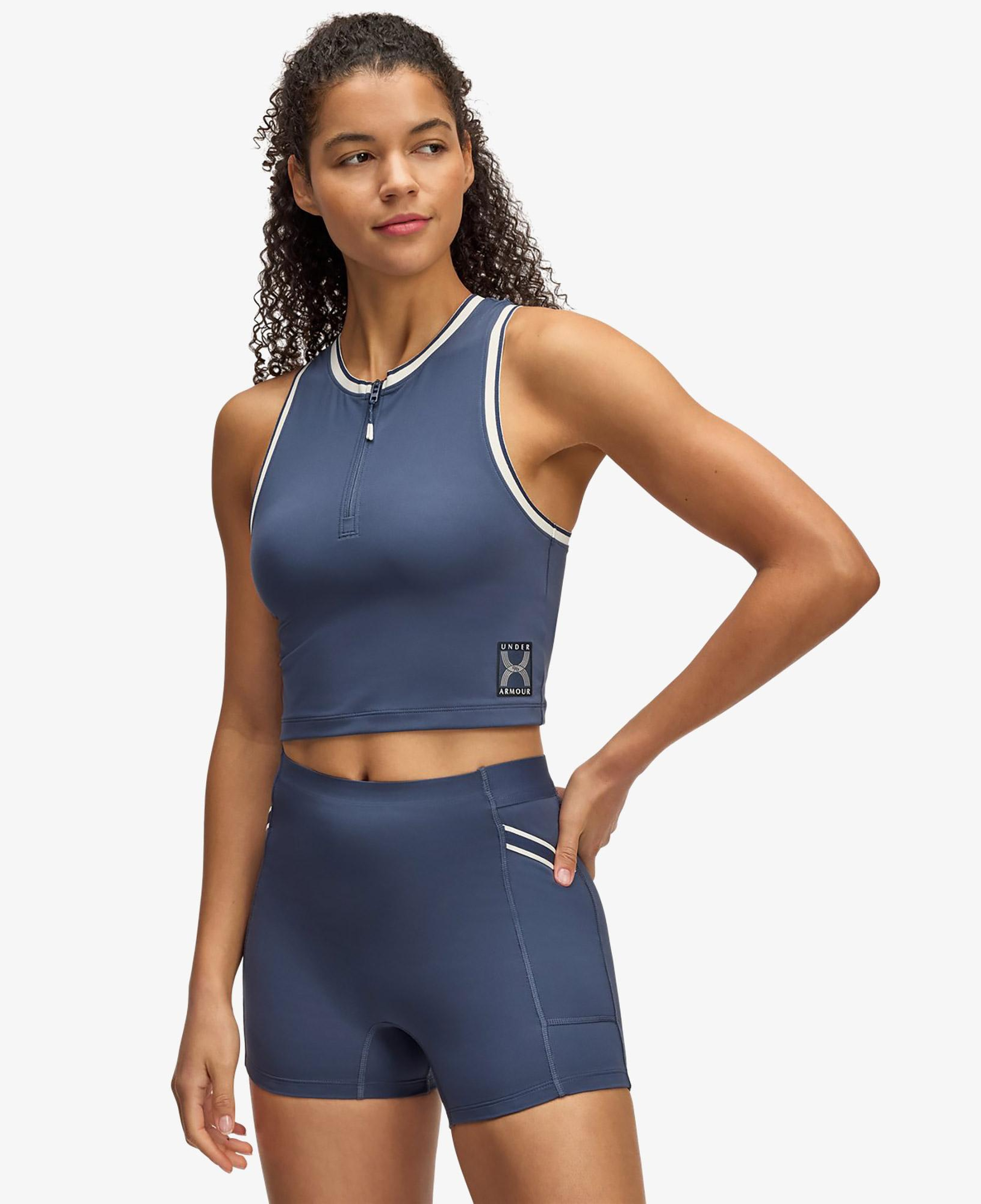 Under Armour Run 96 Tank Kadın Mavi Atlet