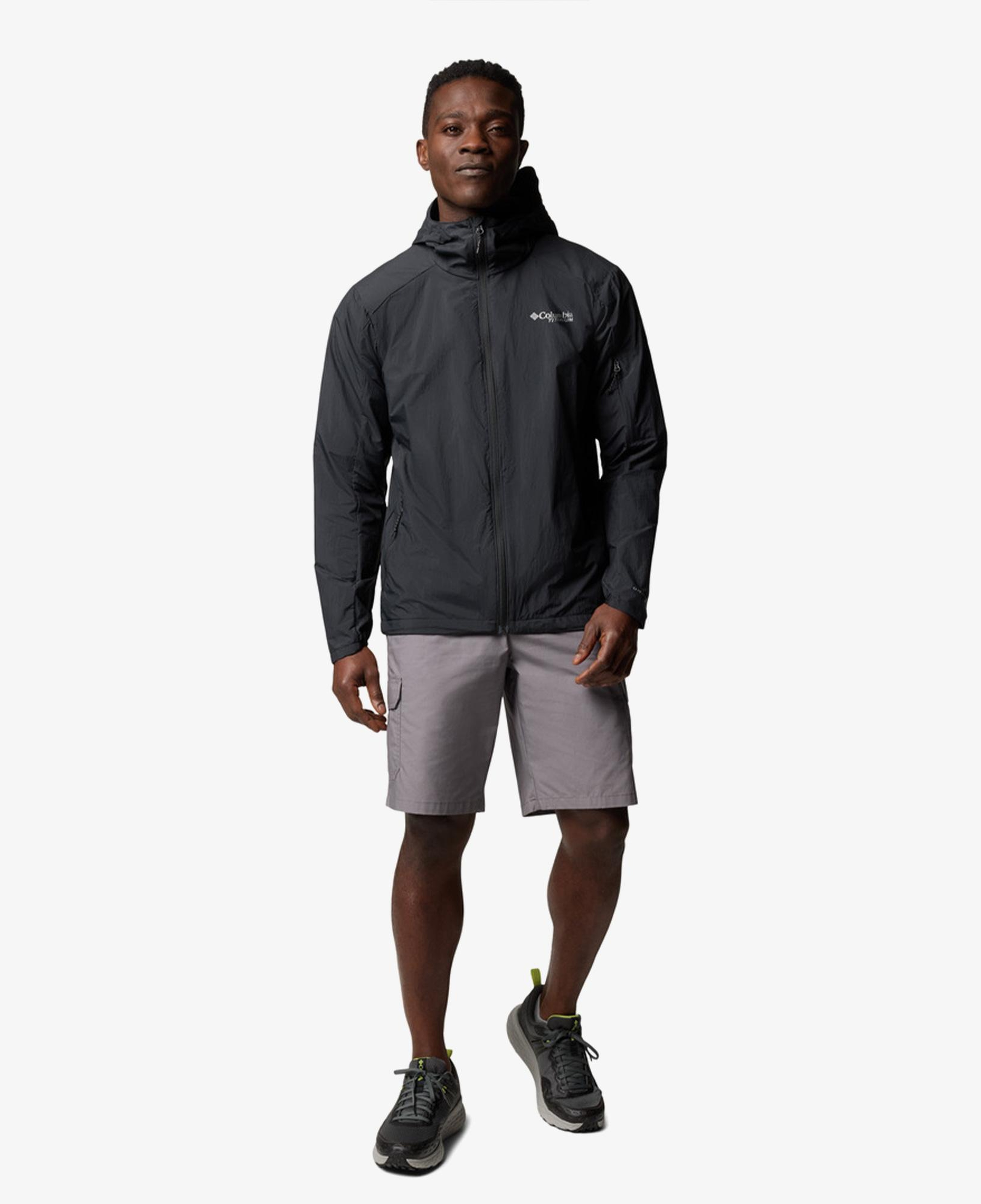 Columbia Loop Trail II Windbreaker Erkek Siyah Yağmurluk