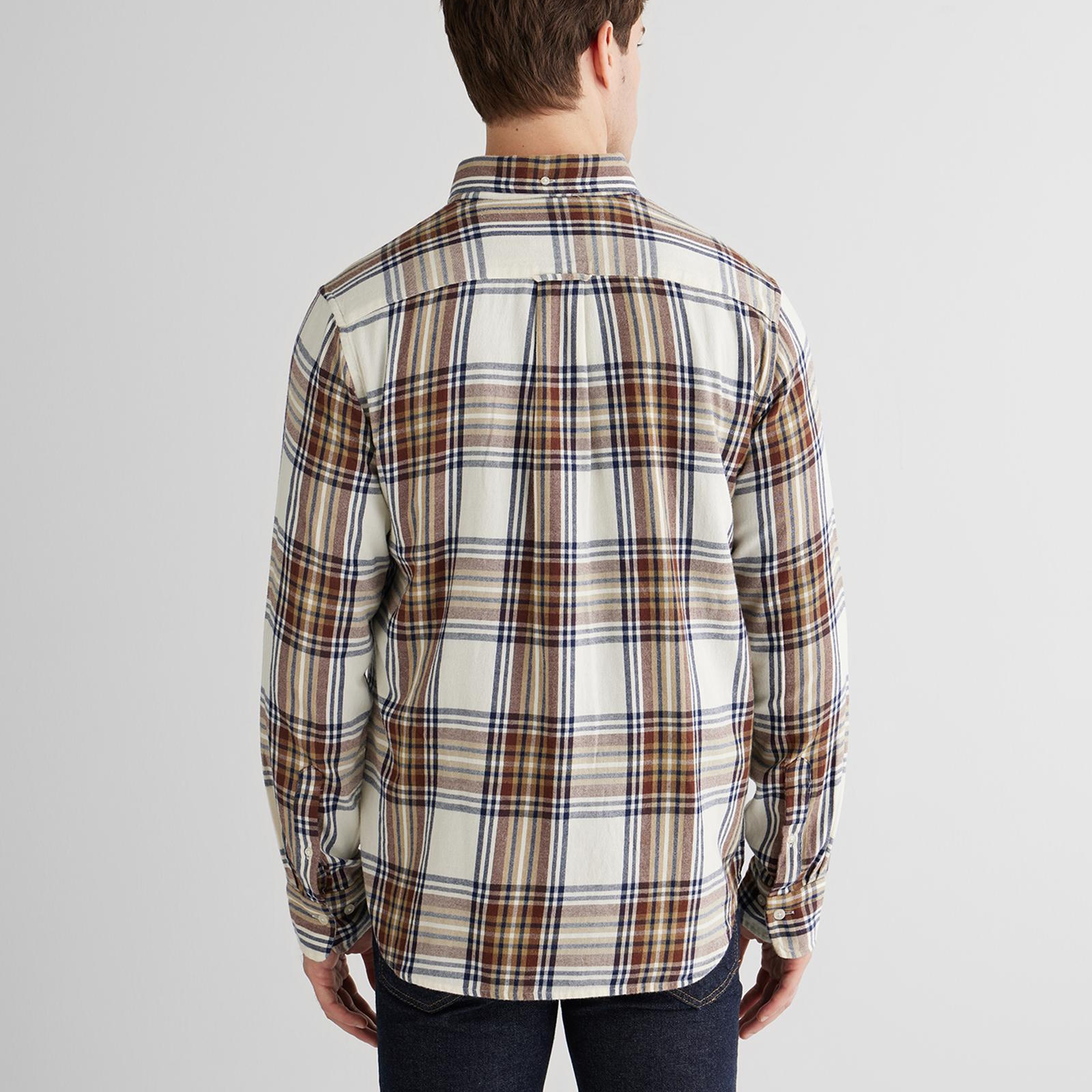 GANT Erkek Krem Regular Fit Düğmeli Gömlek