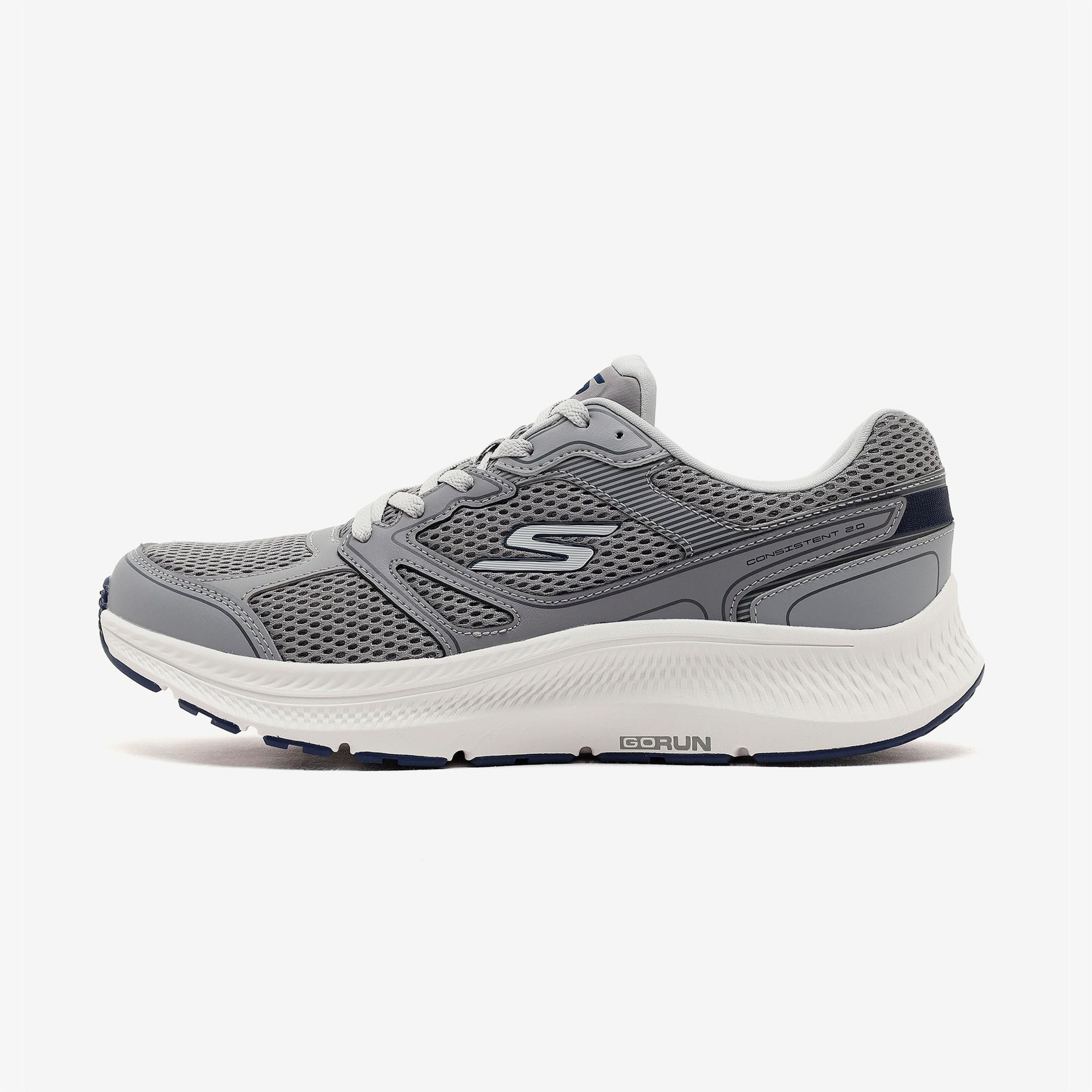 Skechers Go Run Consistent 2.0 Erkek Gri Spor Ayakkabı