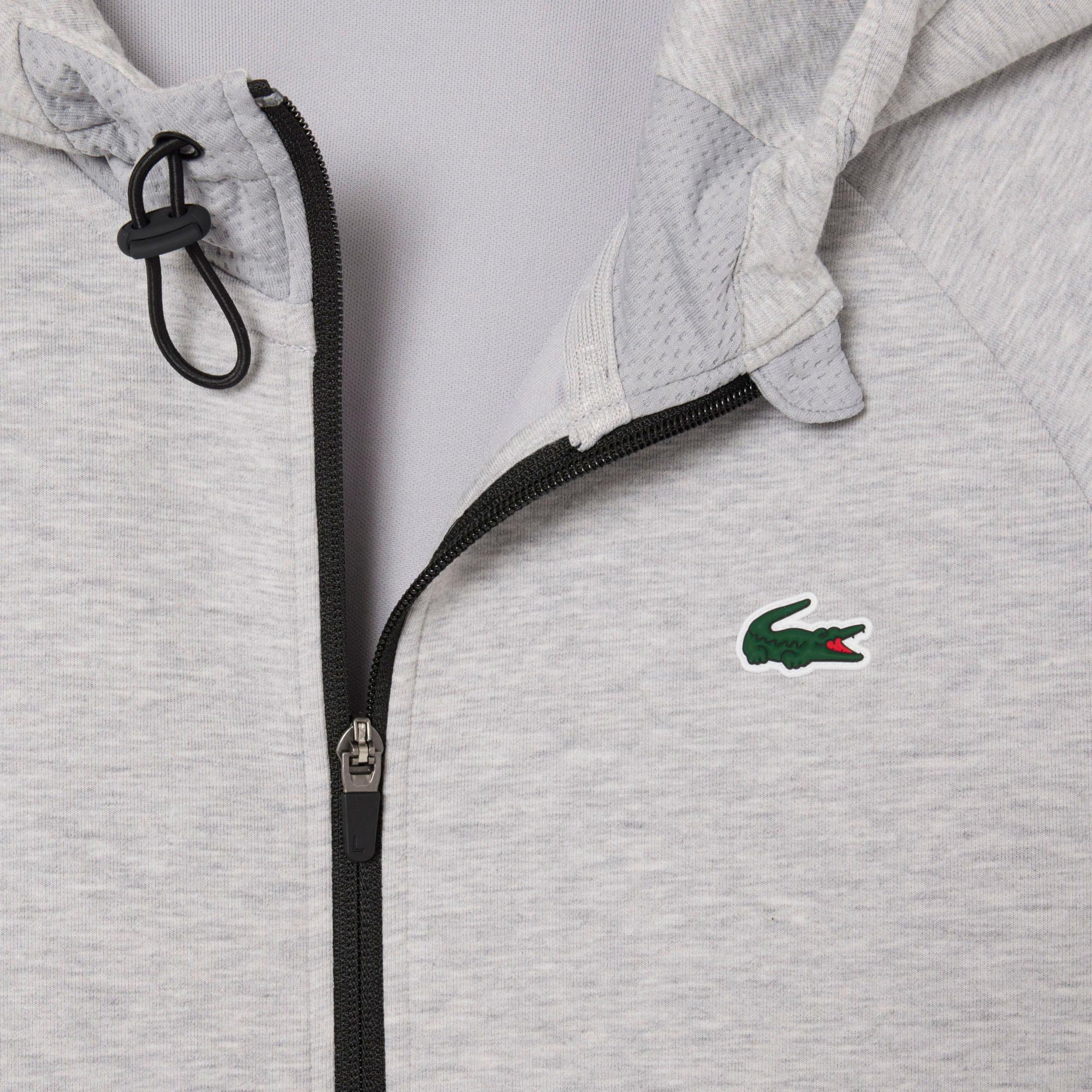 Erkek Fermuarlı Gri Sweatshirt