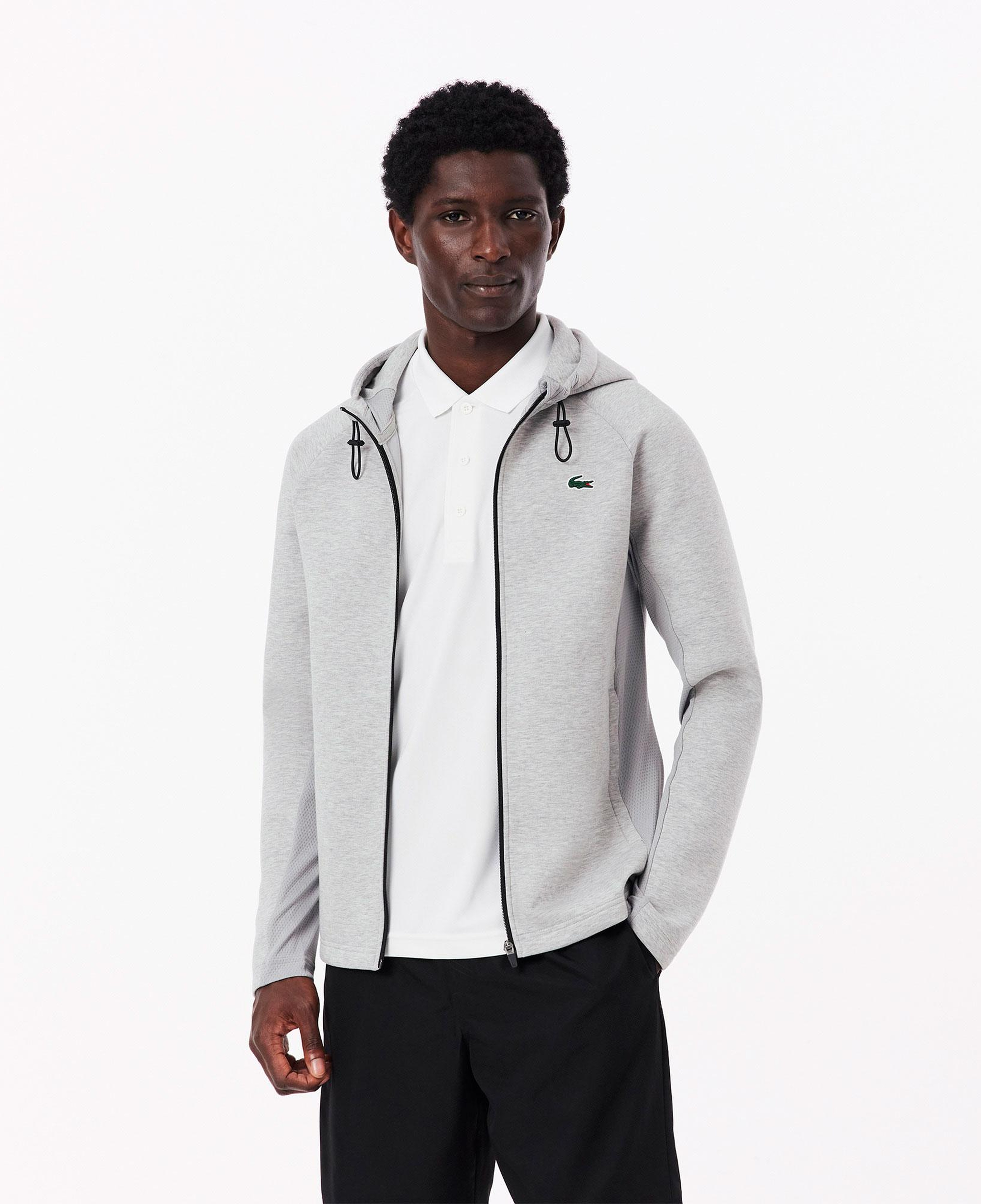 Erkek Fermuarlı Gri Sweatshirt
