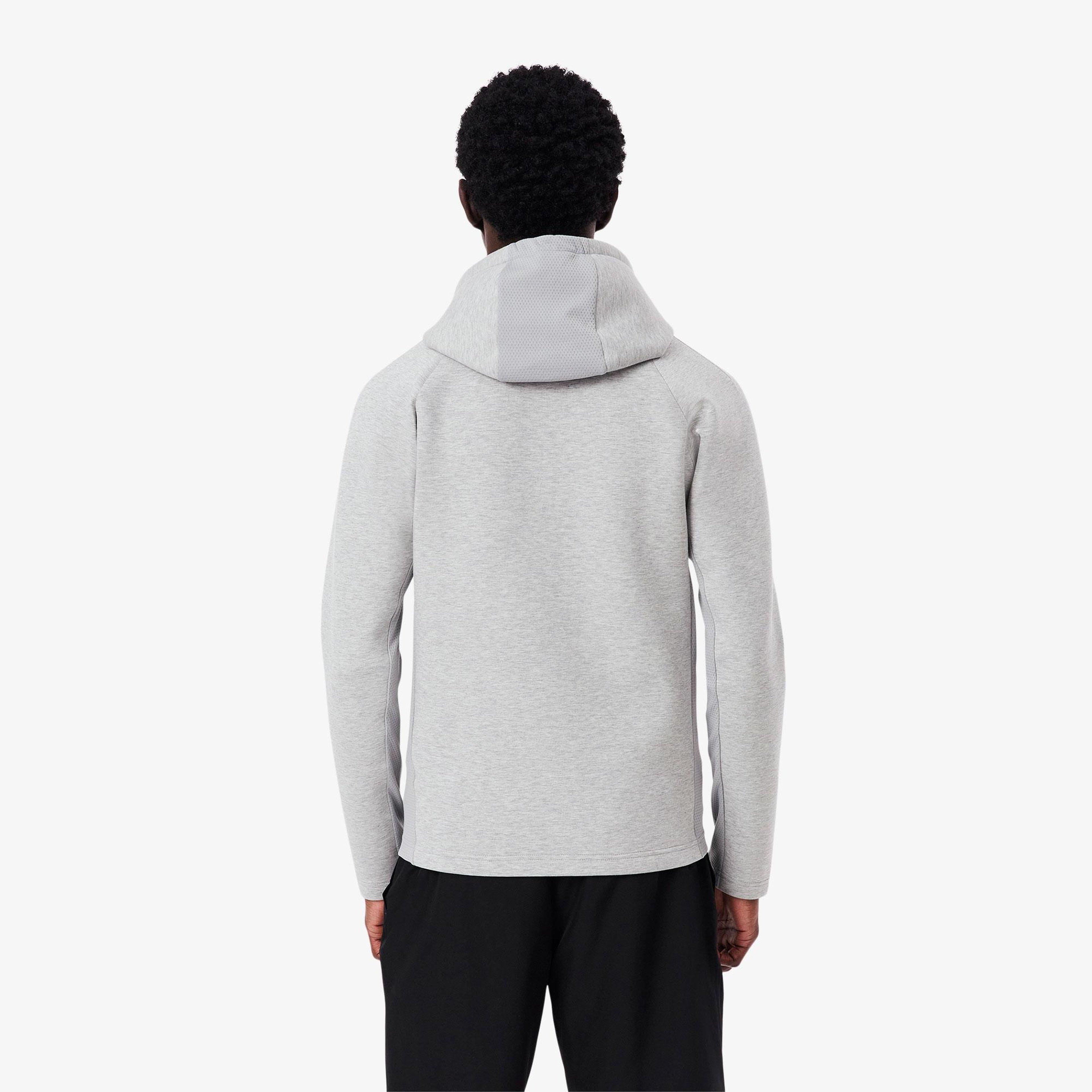 Erkek Fermuarlı Gri Sweatshirt